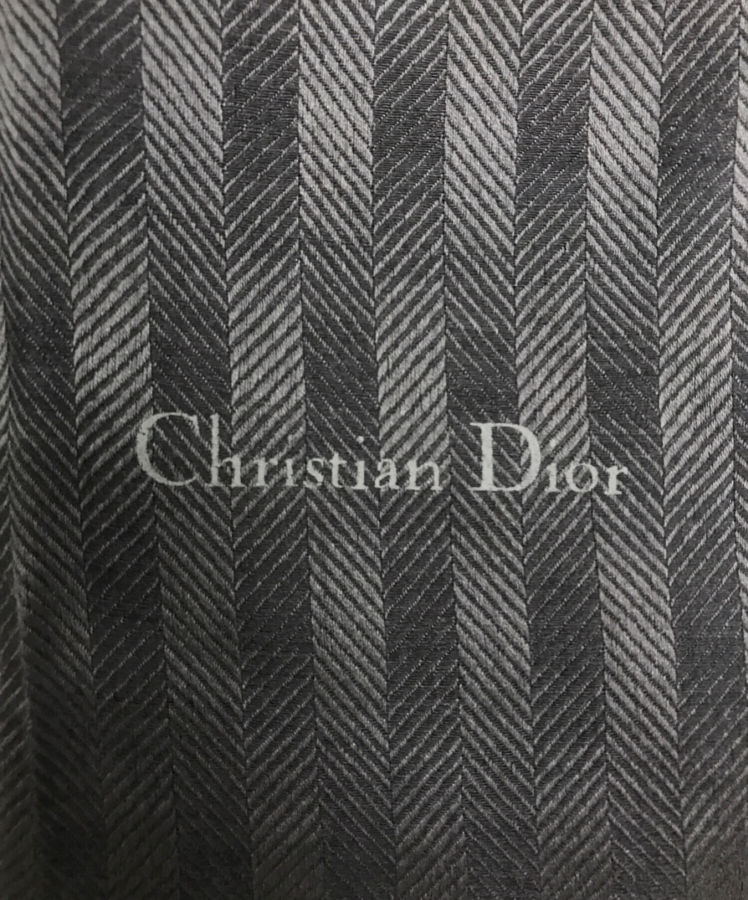 Christian Dior (クリスチャン ディオール) シルクウールストール グレー