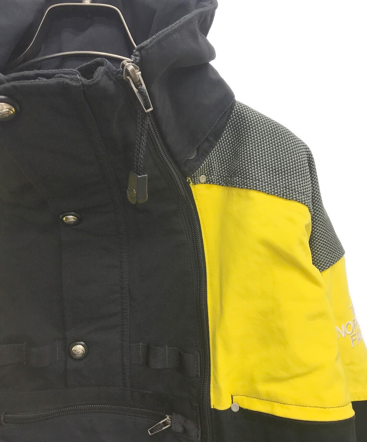 THE NORTH FACE (ザ ノース フェイス) STEEP TECH AGENCY JACKET ブラック×イエロー サイズ:XL