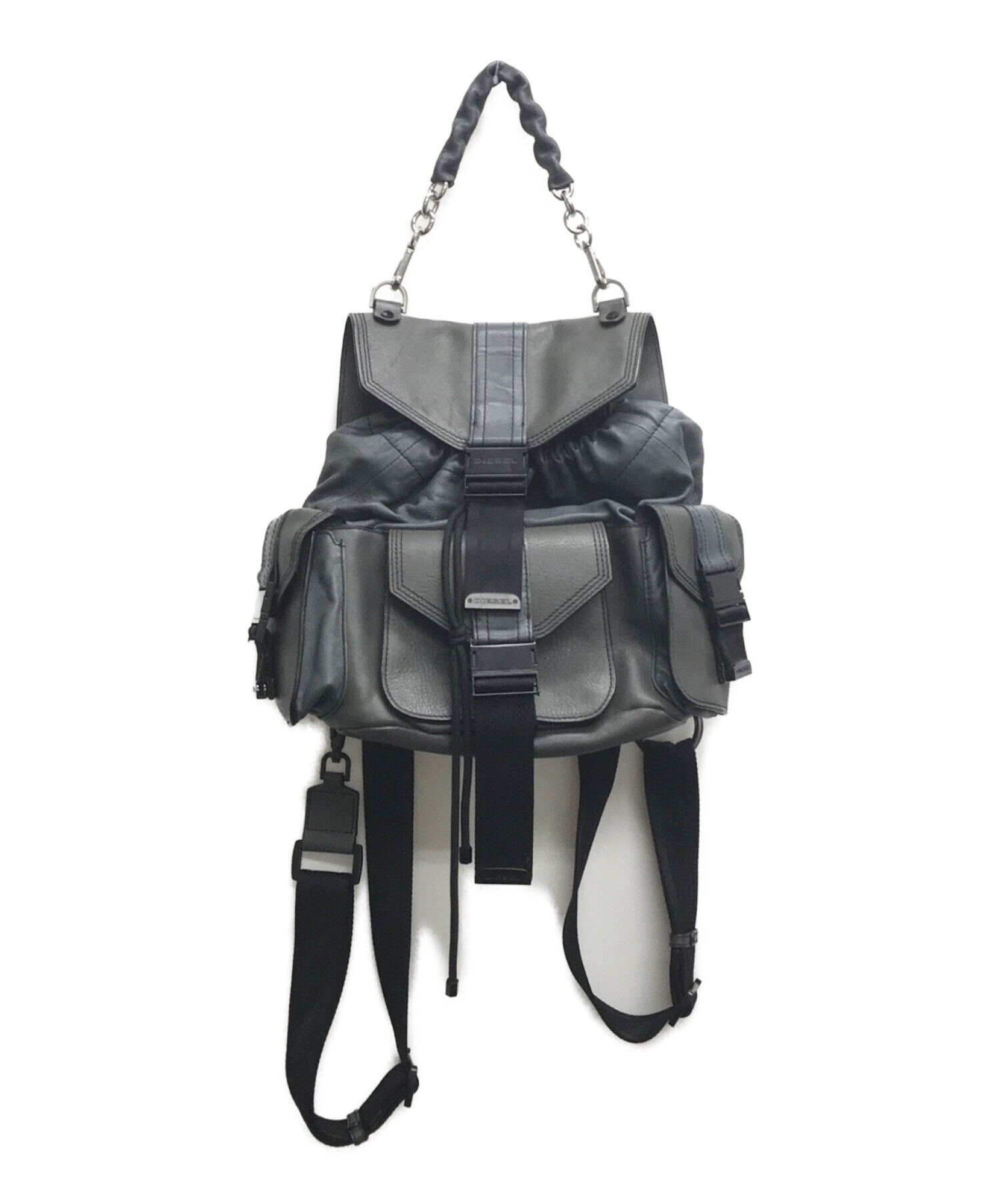 中古・古着通販】DIESEL (ディーゼル) MISS-MATCH BACKPACK グレー