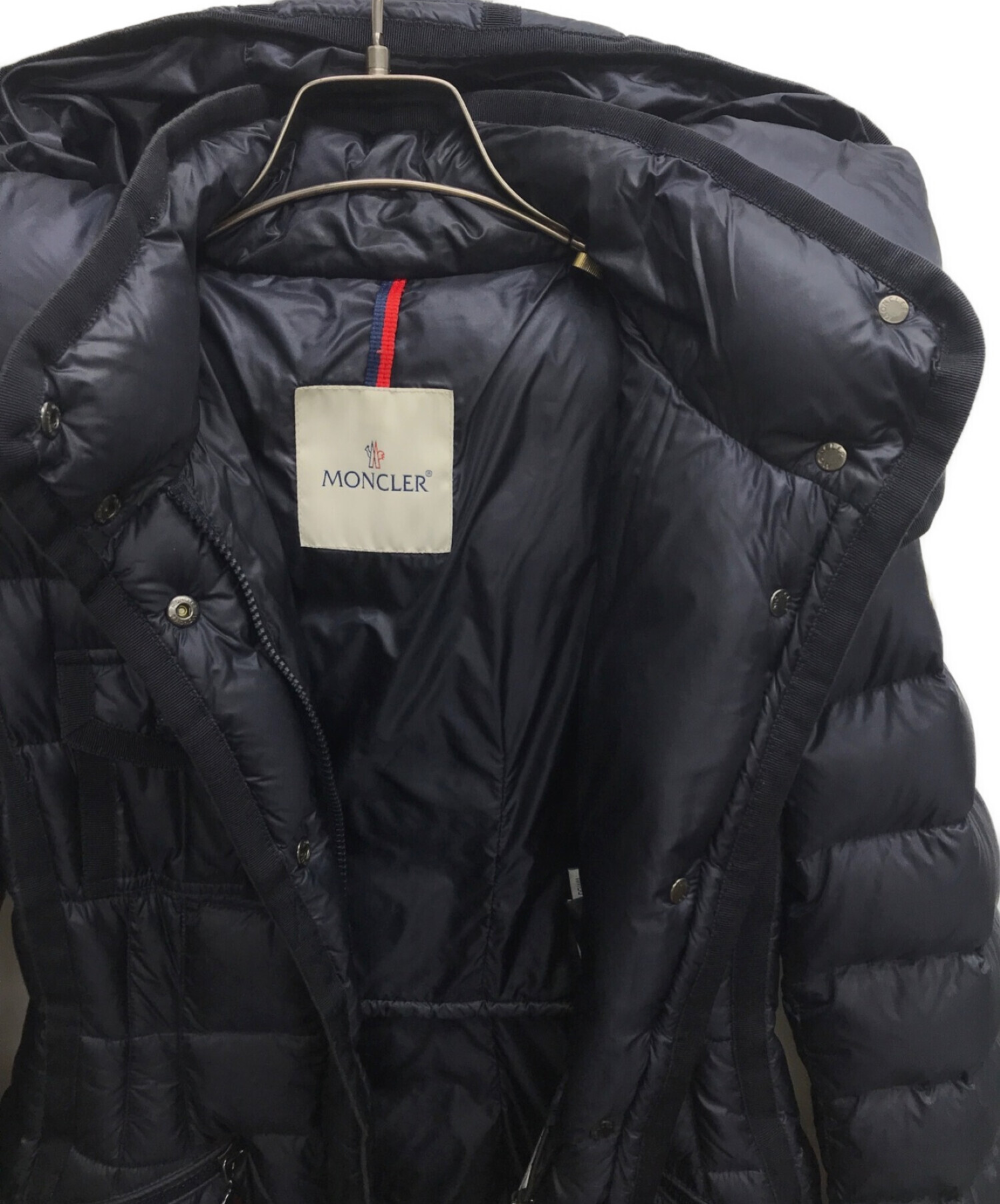 MONCLER (モンクレール) HERMINE ダウンコート ネイビー サイズ:00