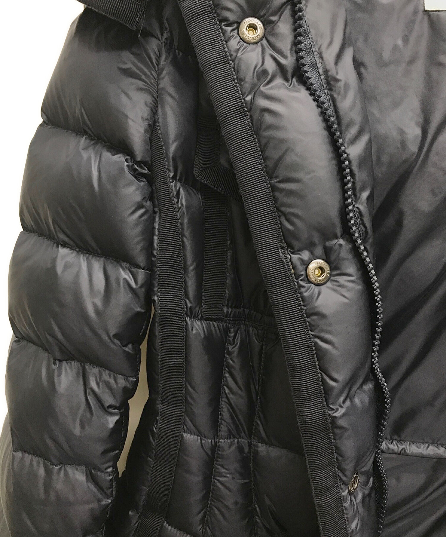 MONCLER (モンクレール) HERMINE ダウンコート ネイビー サイズ:00