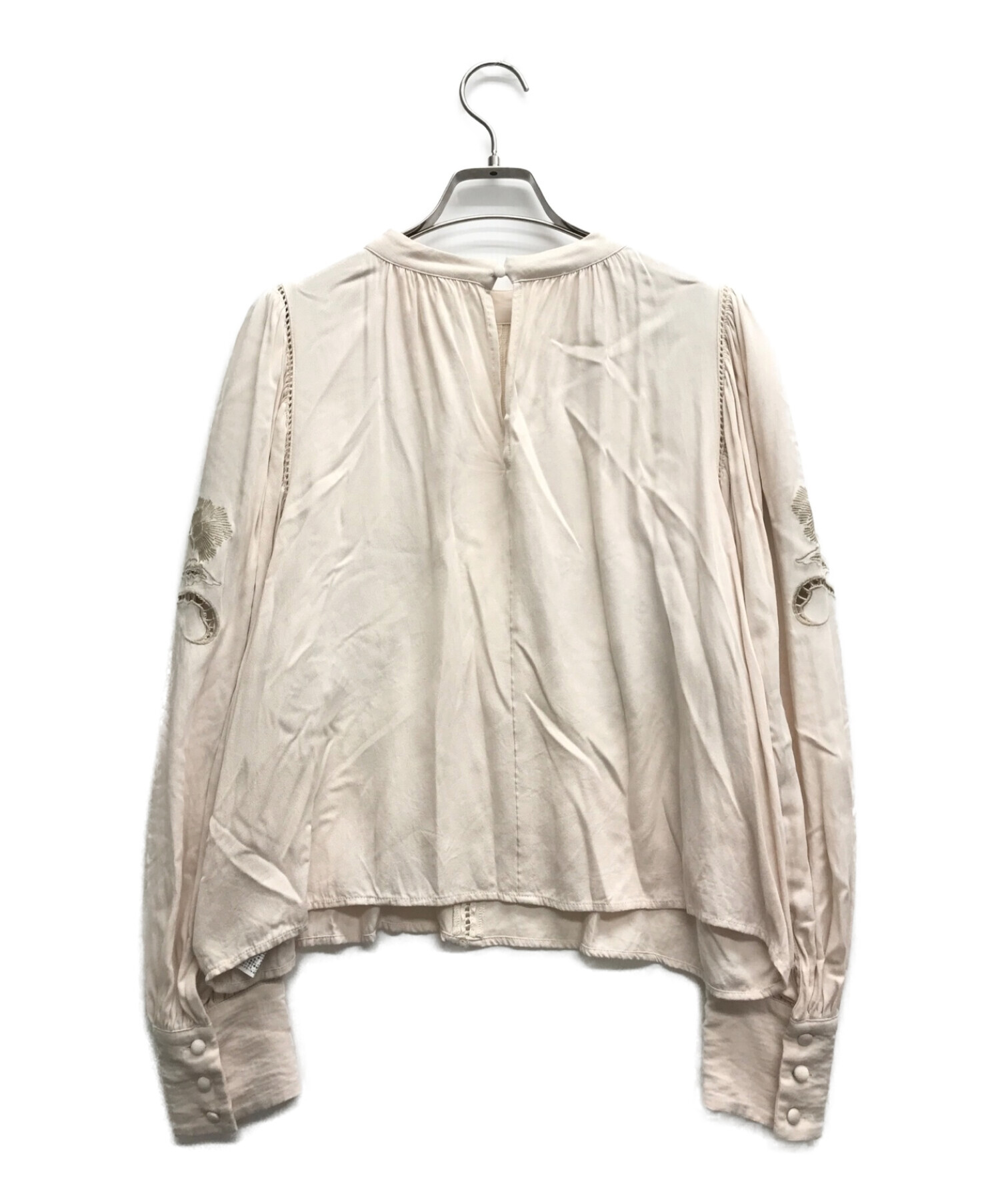 Ameri (アメリ) LADY EMBROIDERY PUFF BLOUSE ピンク サイズ:F