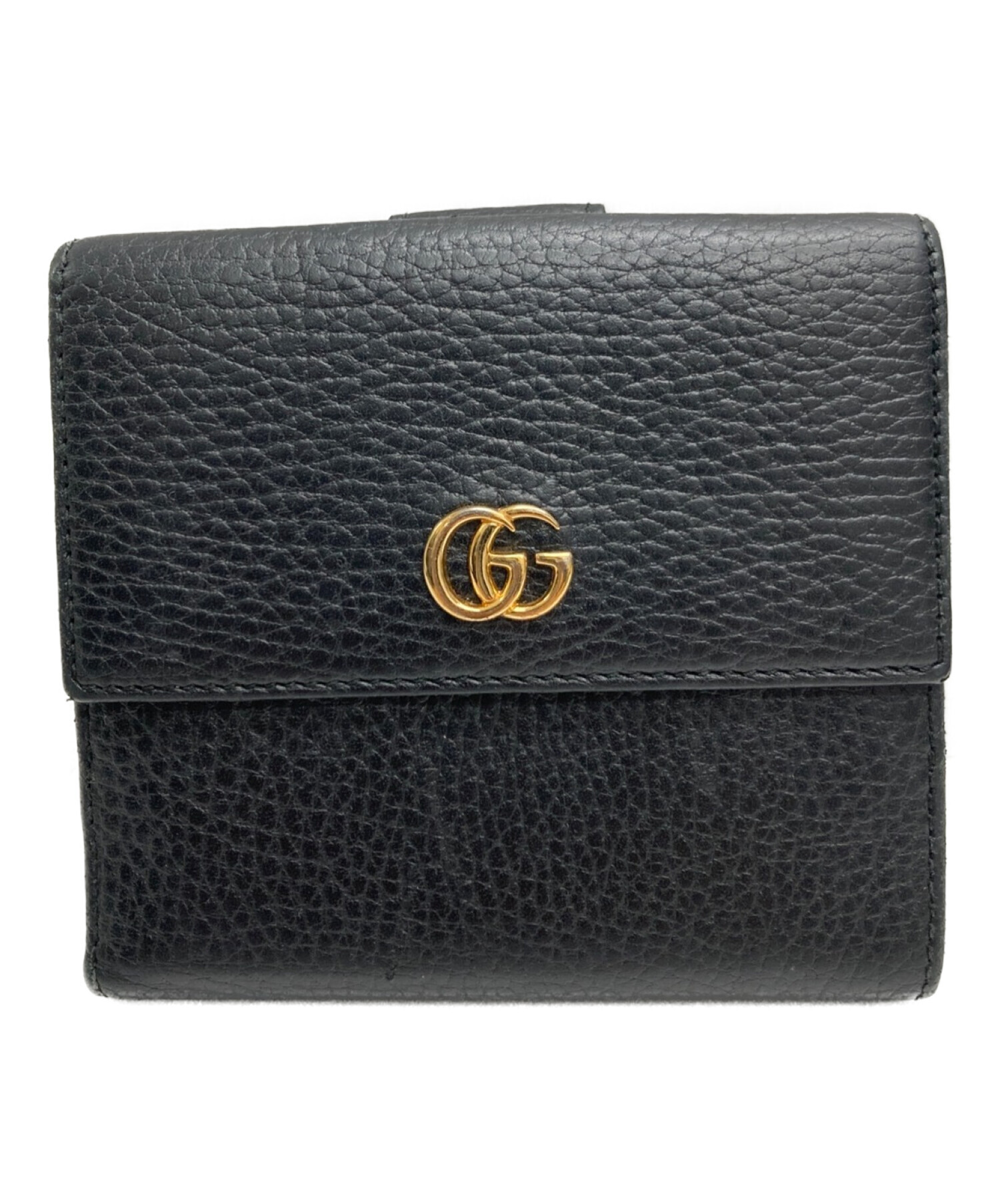 中古・古着通販】GUCCI (グッチ) ミディアムウォレット ブラック