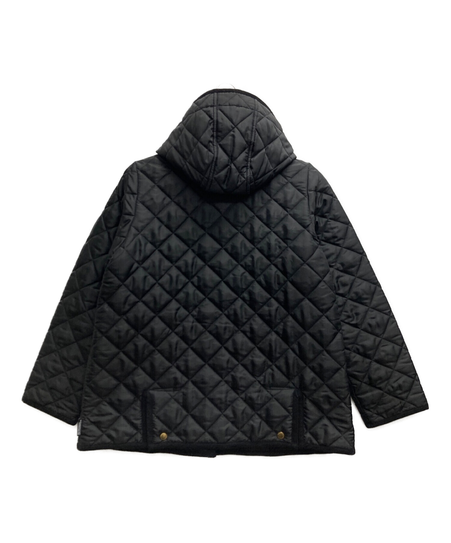 Traditional Weatherwear (トラディショナルウェザーウェア) フード付キルティングジャケット ブラック サイズ:38
