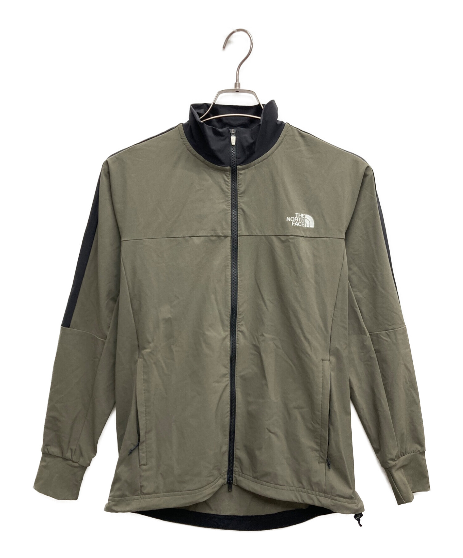 THE NORTH FACE (ザ ノース フェイス) エイペックスフレックスジャケット オリーブ×ブラック サイズ:S