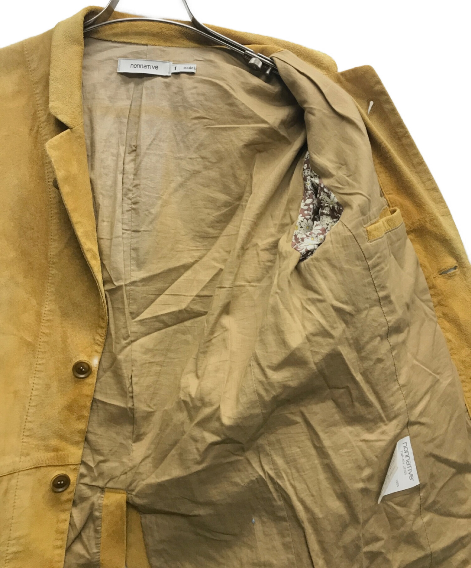 nonnative (ノンネイティブ) スウェードテーラードジャケット ベージュ サイズ:1