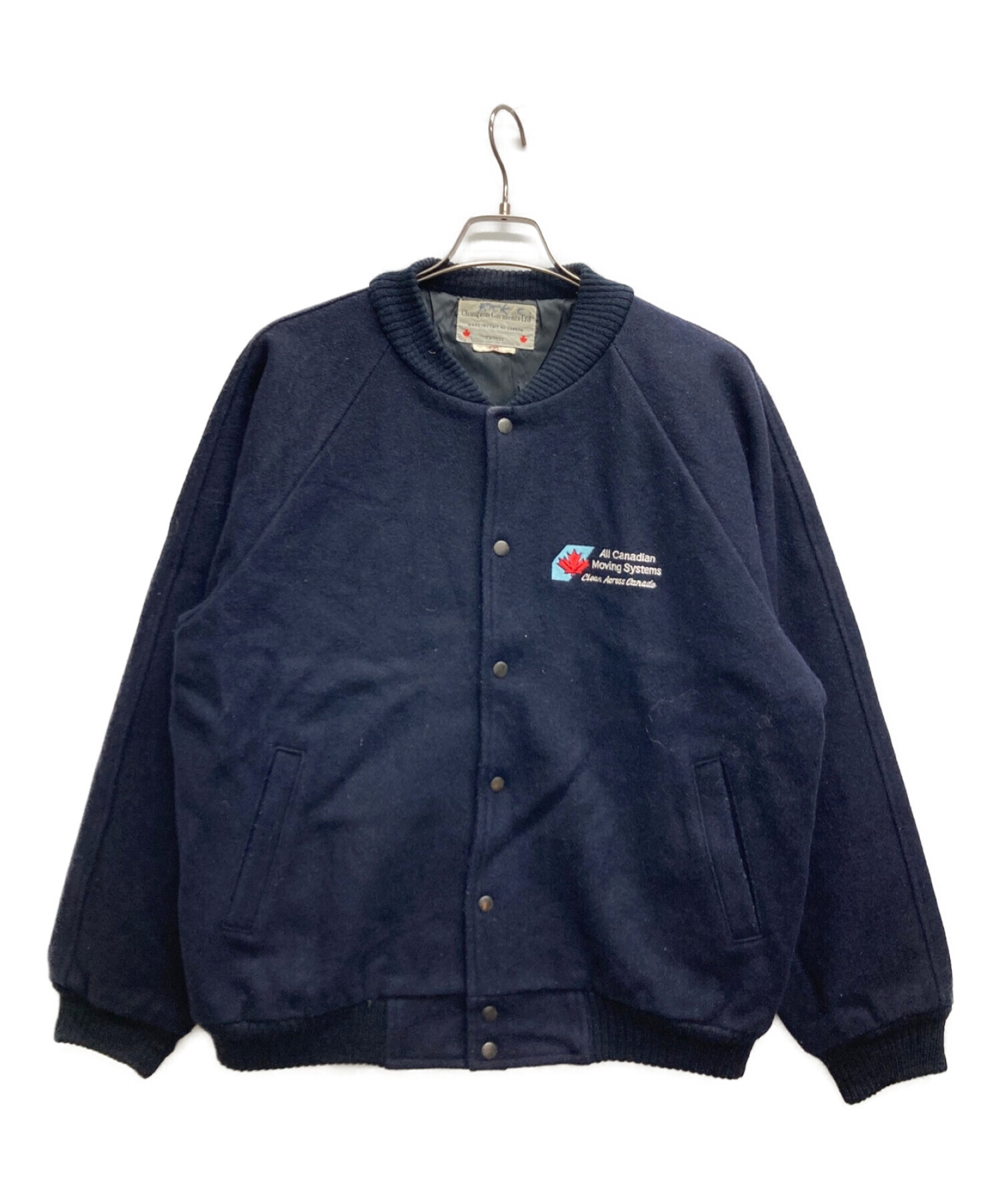 champion garments ltd (チャンピオンガーメンツ) スタジャン ネイビー サイズ:L/G