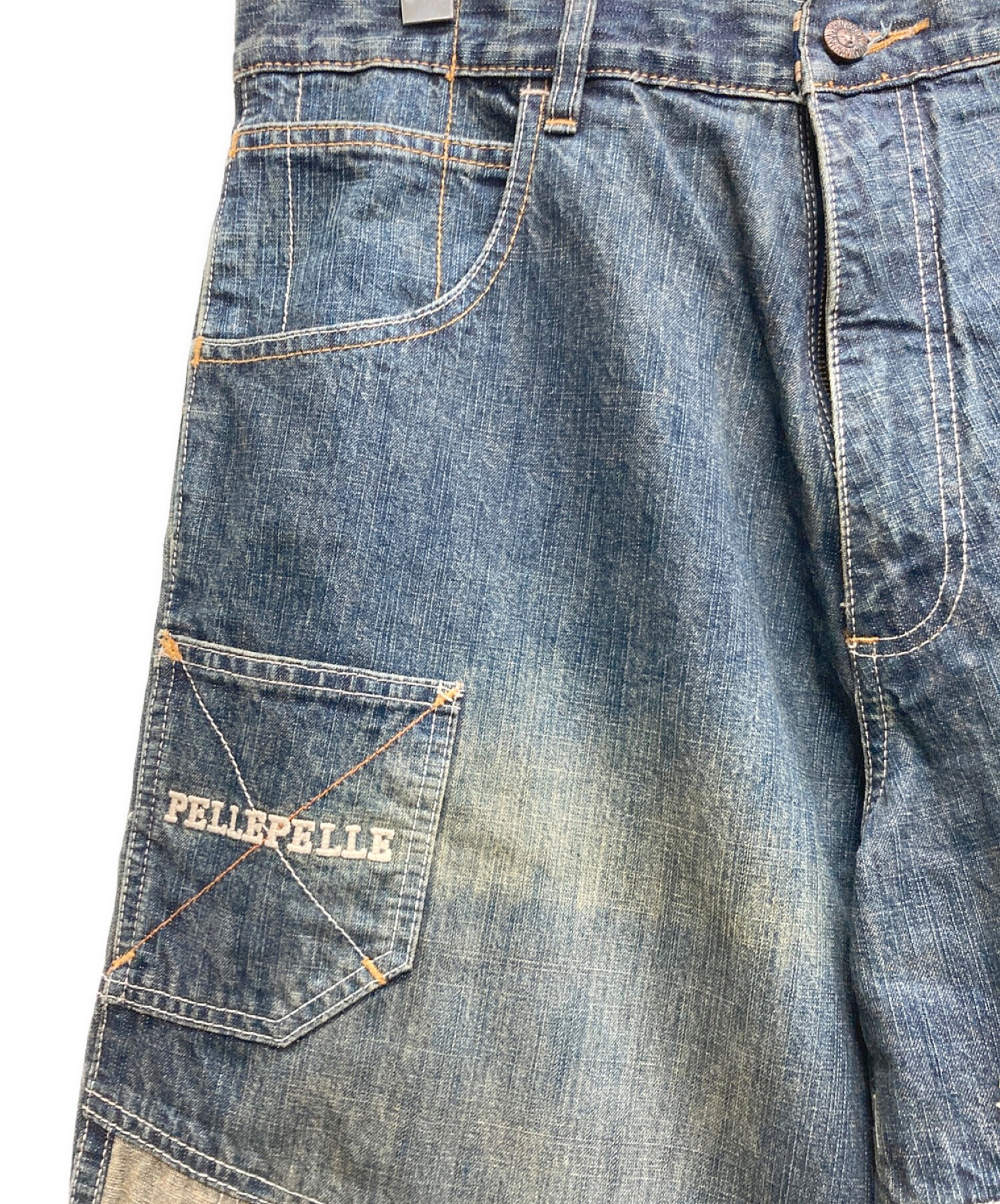 中古・古着通販】pellepelle (ペレペレ) デニムパンツ インディゴ