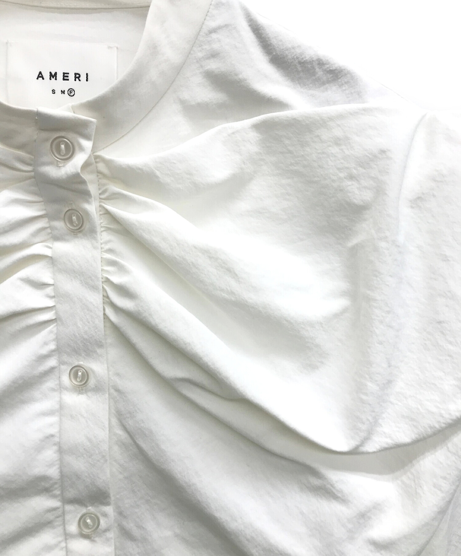 Ameri (アメリ) CROPPED BIG RIBBON SHIRT ホワイト サイズ:Free