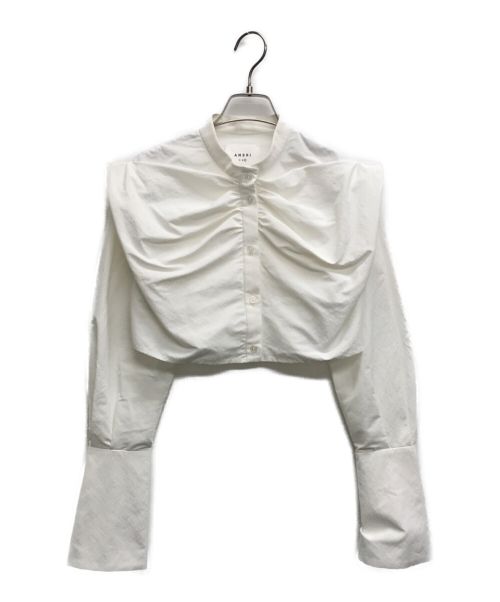 中古・古着通販】Ameri (アメリ) CROPPED BIG RIBBON SHIRT ホワイト