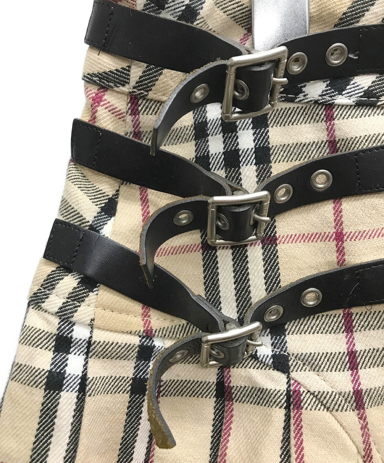 BURBERRY BLUE LABEL (バーバリーブルーレーベル) ノヴァチェックプリーツスカート ベージュ サイズ:38