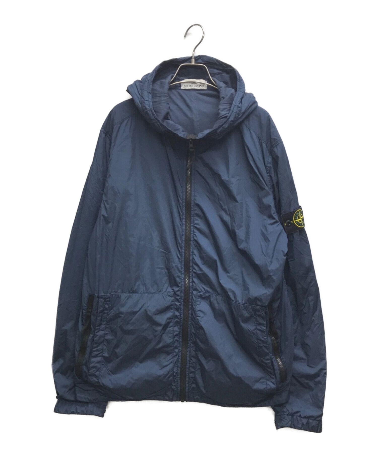 STONE ISLAND (ストーンアイランド) Garment Dyed Crinkle Reps  Jacket/ガーメントダイドクリンクルレップスジャケット ブルー サイズ:XL