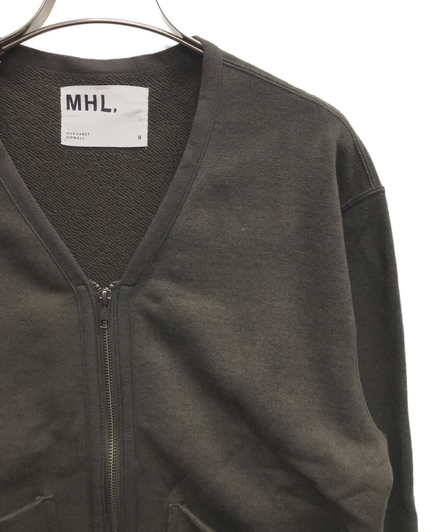 MHL. DRY COTTON LINEN LOOPBACK - カーディガン