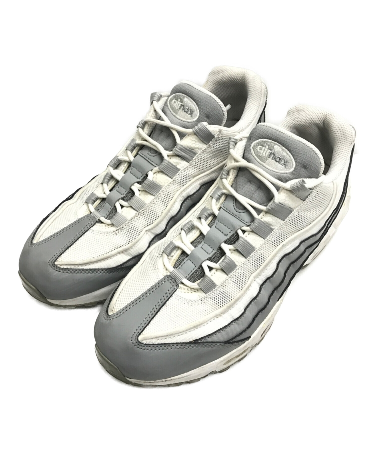 中古・古着通販】NIKE (ナイキ) AIR MAX 95 ESSENTIAL/エアマックス エッセンシャル ホワイト×グレー  サイズ:27.5cm｜ブランド・古着通販 トレファク公式【TREFAC FASHION】スマホサイト