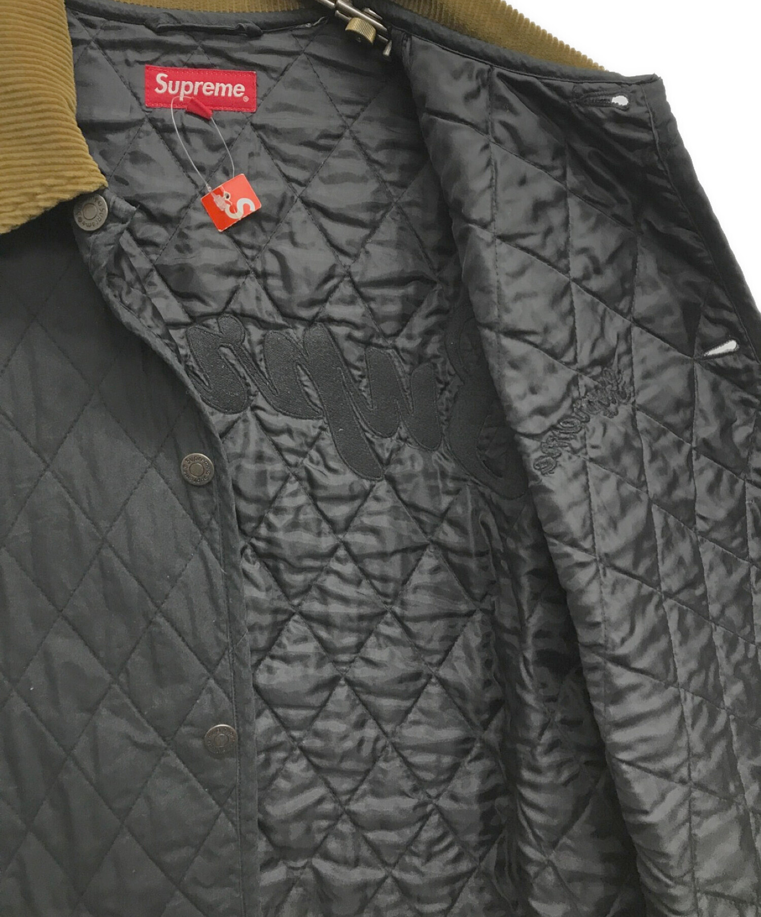 SUPREME (シュプリーム) Quilted Paisley Jacket/キルティドペイズリージャケット ブラック サイズ:M