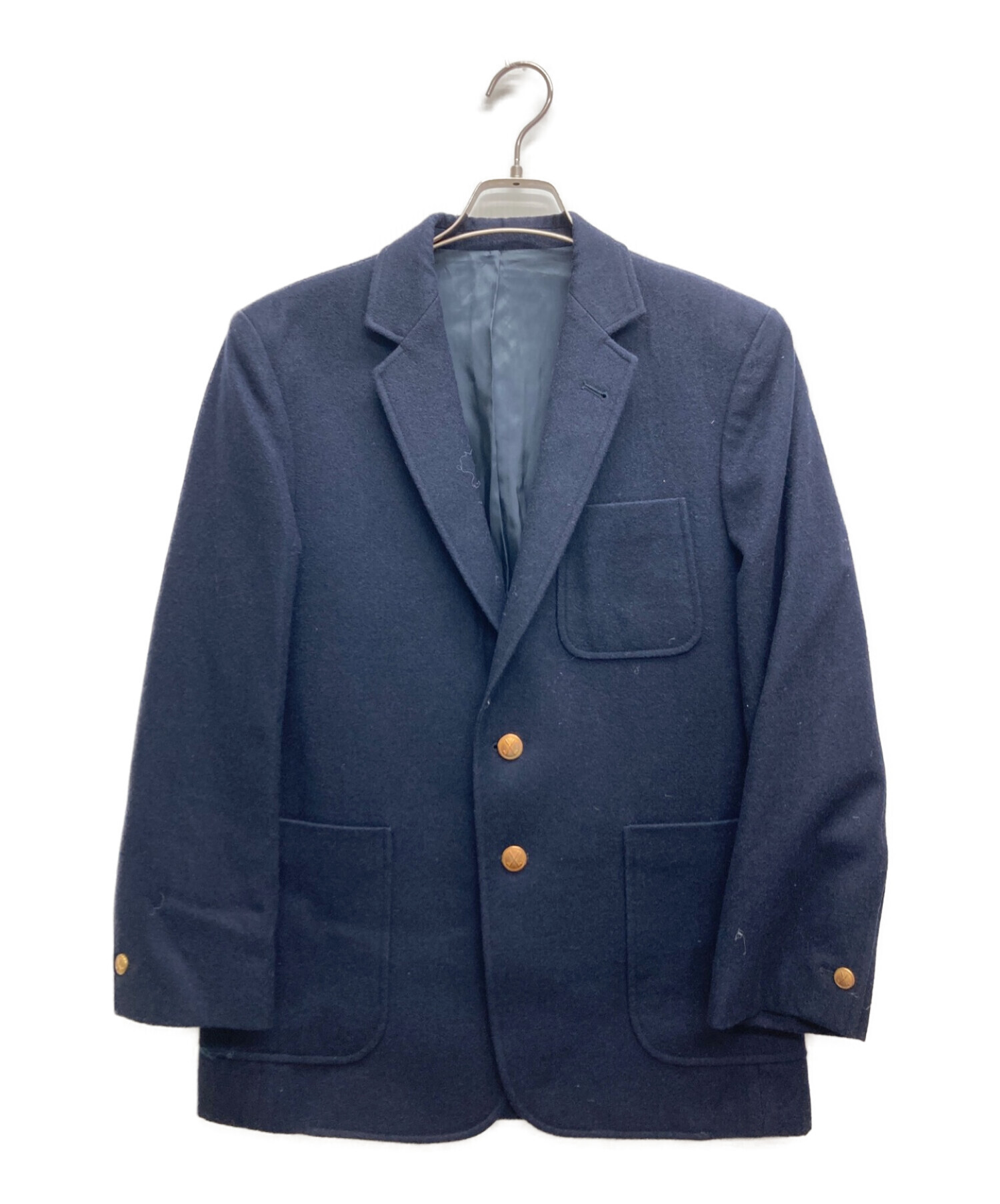 MAISON KITSUNE (メゾンキツネ) ウールテーラードジャケット ネイビー サイズ:46