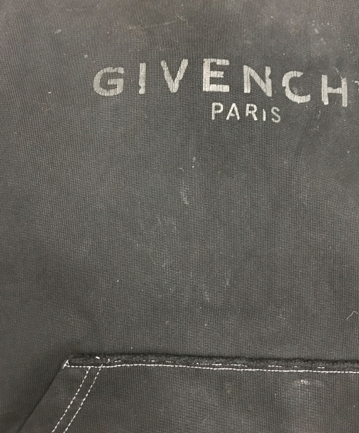 GIVENCHY (ジバンシィ) ダメージ加工パーカー ブラック サイズ:XS