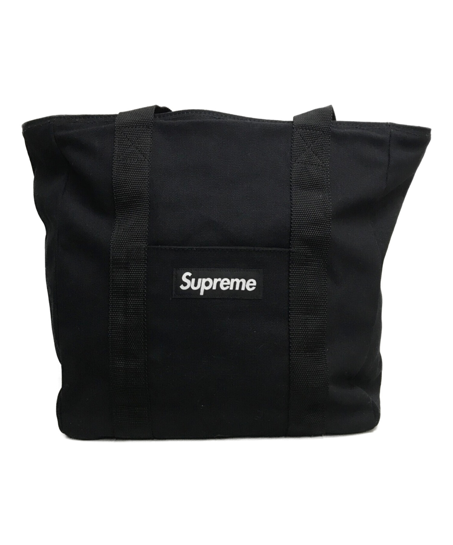 中古・古着通販】SUPREME (シュプリーム) CANVAS TOTE BAG ブラック ...