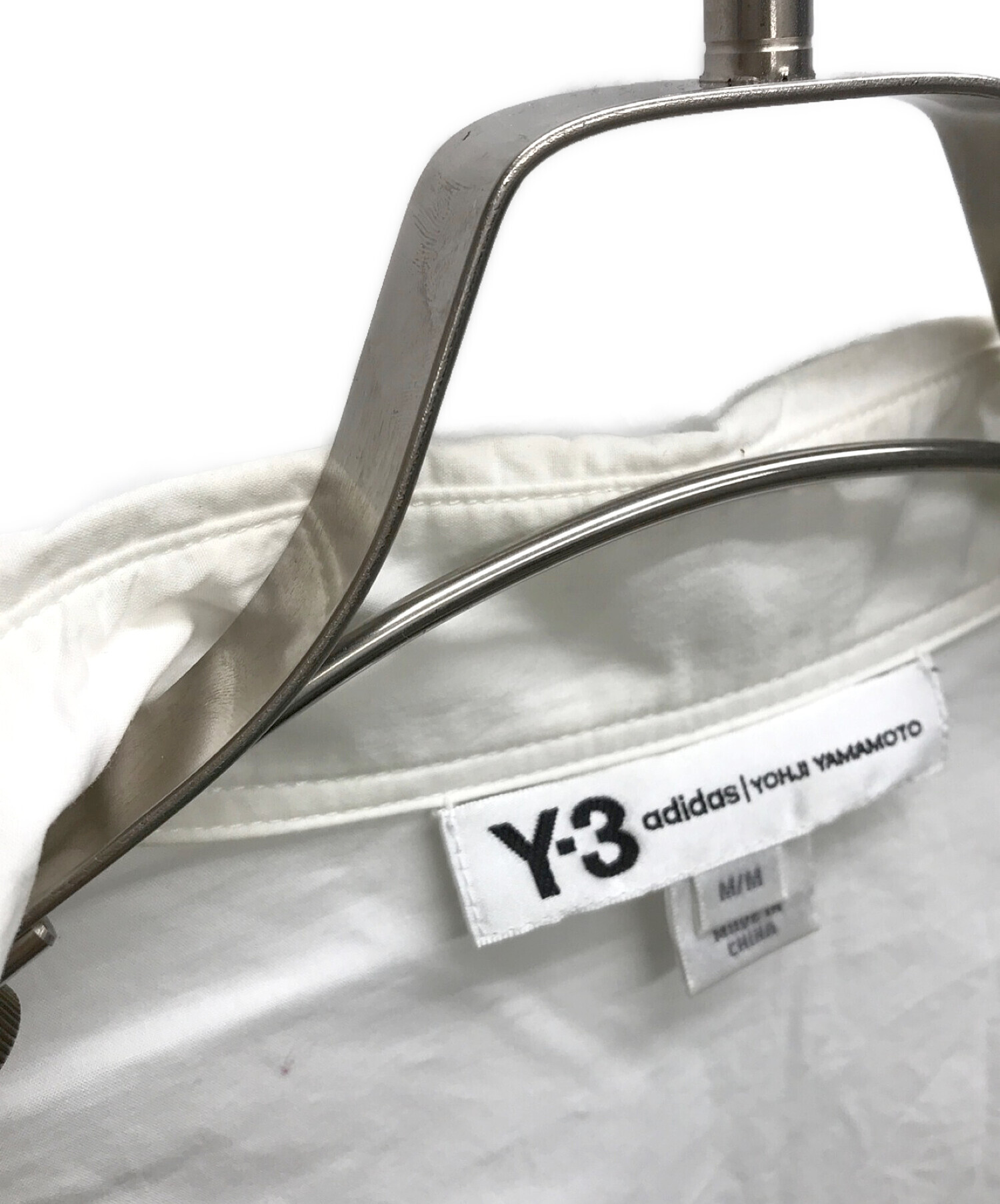 中古・古着通販】Y-3 (ワイスリー) ロゴプリント長袖ロングシャツ