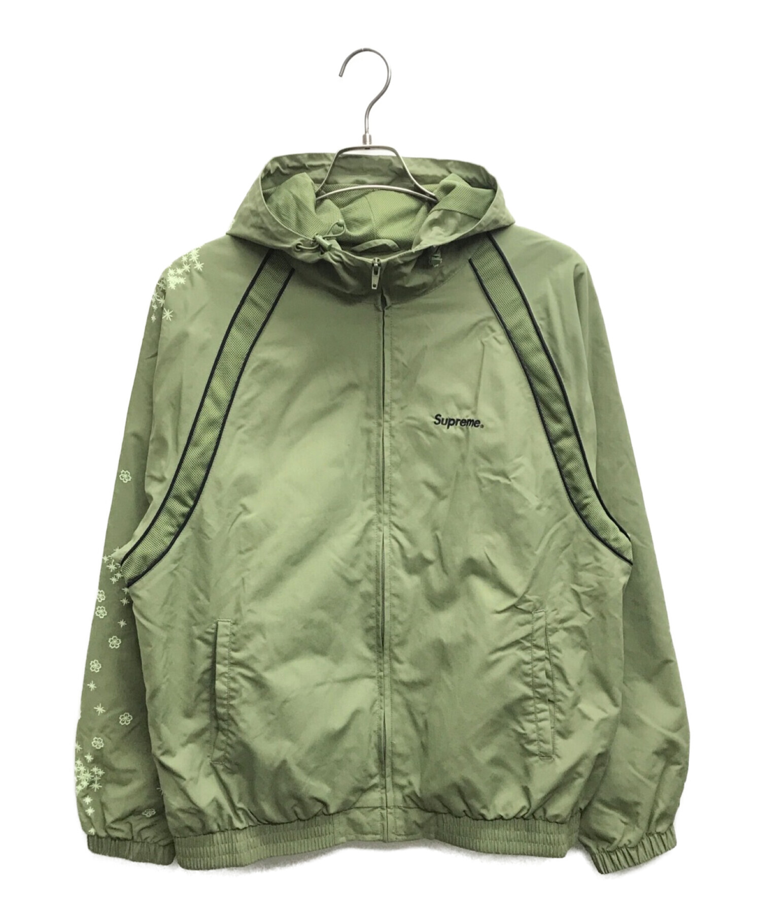 SUPREME (シュプリーム) glow-in-the-dark trackjacket/グローインザダーク トラックジャケット カーキ サイズ:M