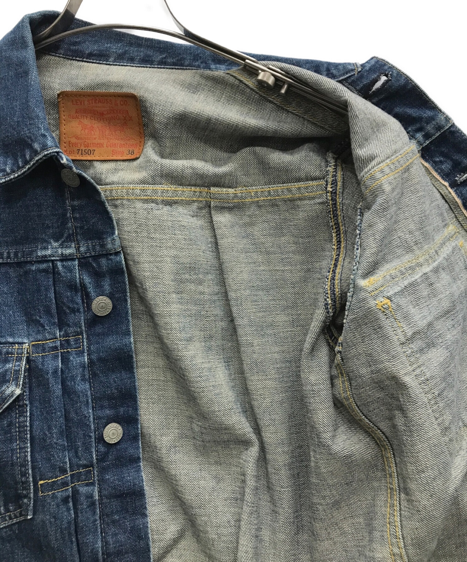 数量は多い デニムジャケット リーバイス Levi's 2nd 38 E BIG 復刻 G