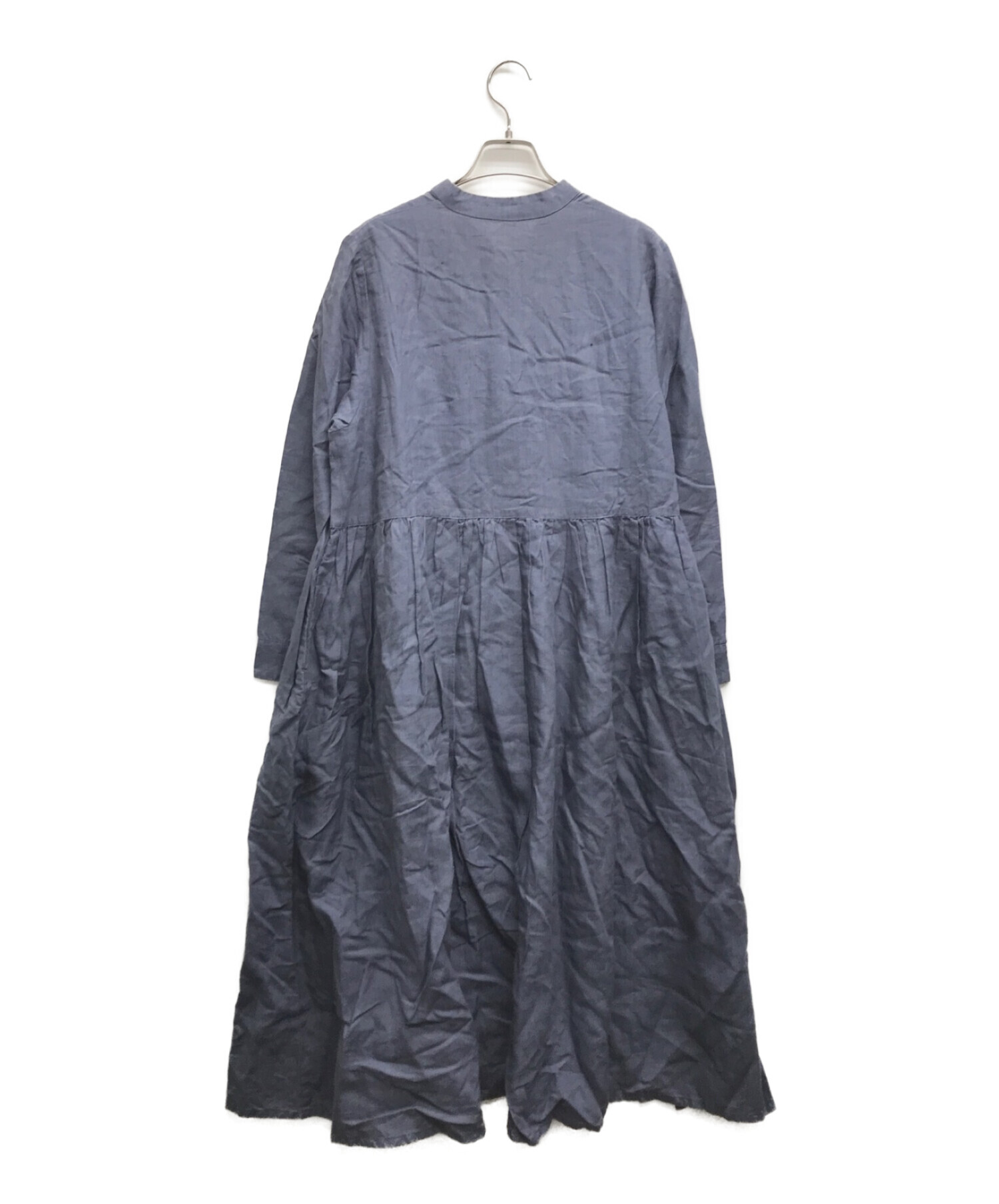 中古・古着通販】nest Robe (ネストローブ) リネンワンピース ネイビー