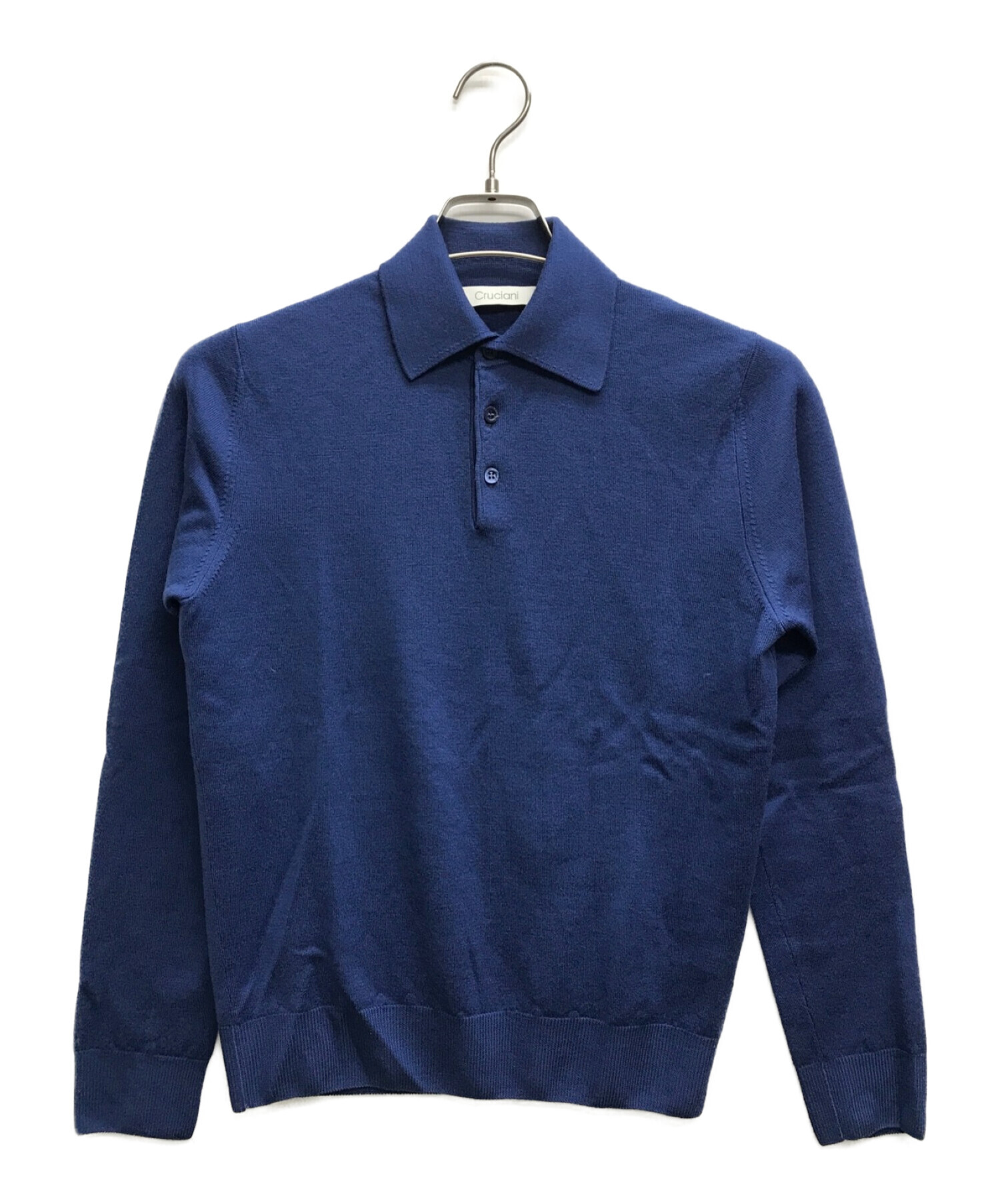 CRUCIANI (クルチアーニ) ニットポロシャツ ブルー サイズ:44