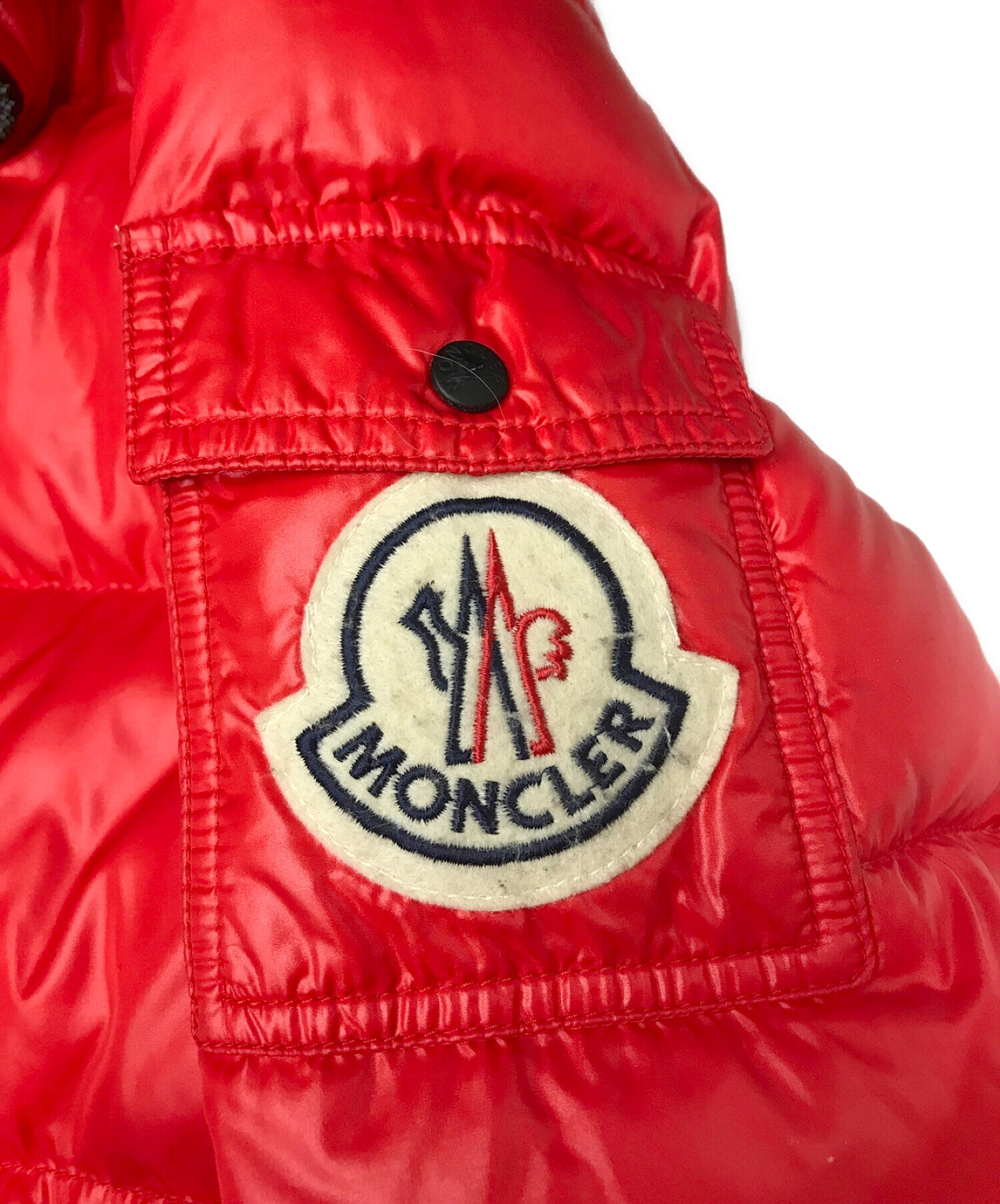 MONCLER (モンクレール) BADIA ダウンジャケット レッド サイズ:00