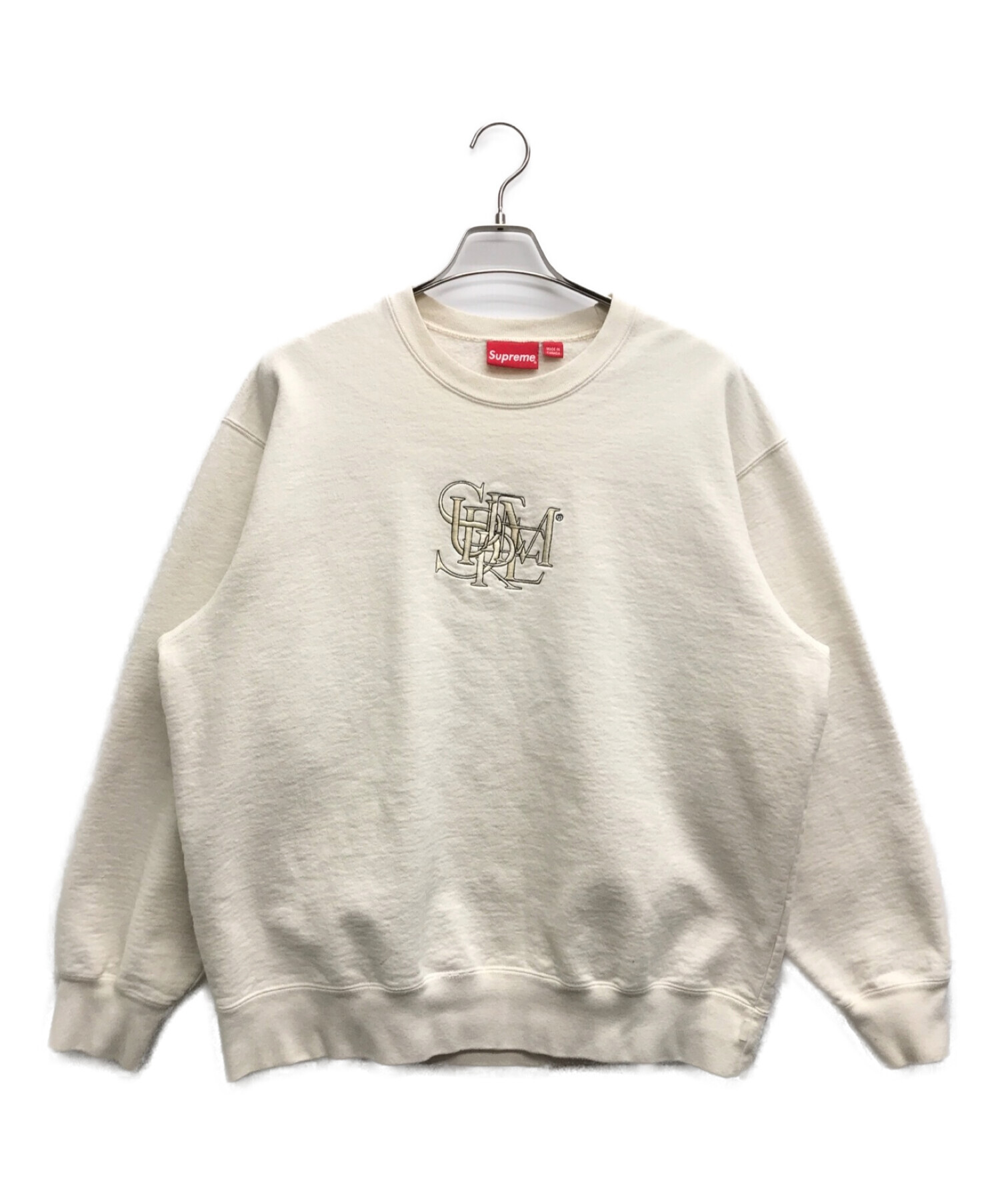 中古・古着通販】SUPREME (シュプリーム) Overlap Crewneck アイボリー