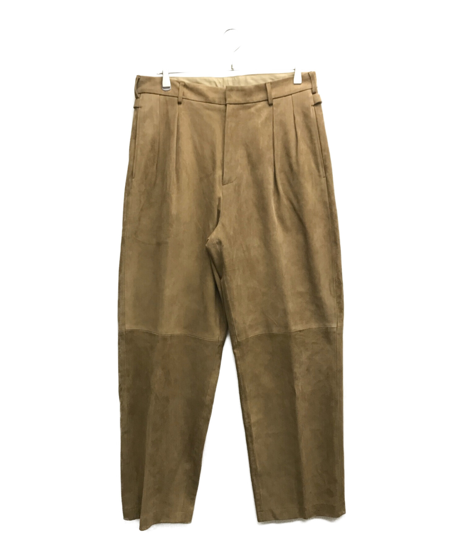 A.PRESSE (アプレッセ) Suede Trousers ブラウン サイズ:2