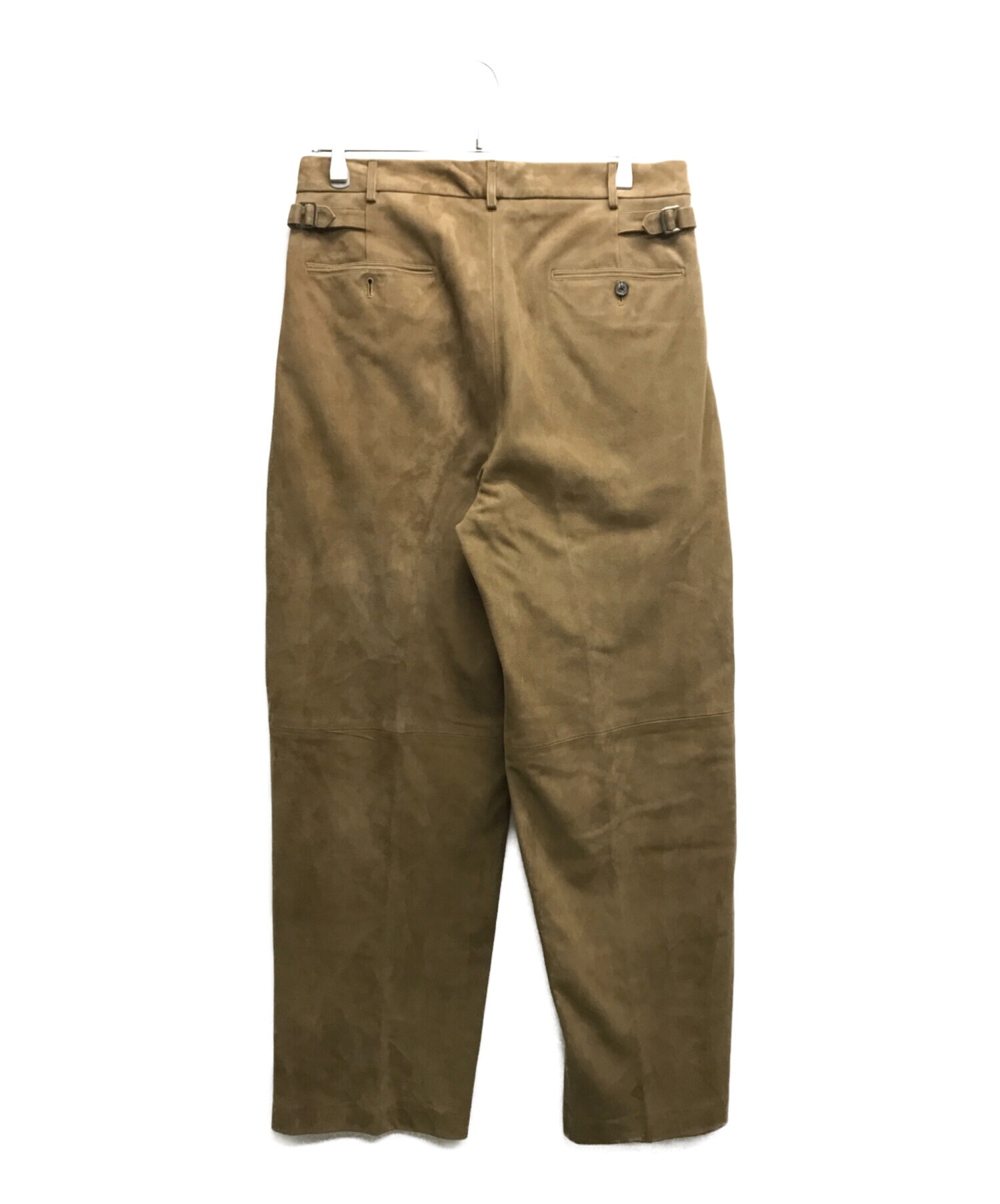 A.PRESSE (アプレッセ) Suede Trousers ブラウン サイズ:2