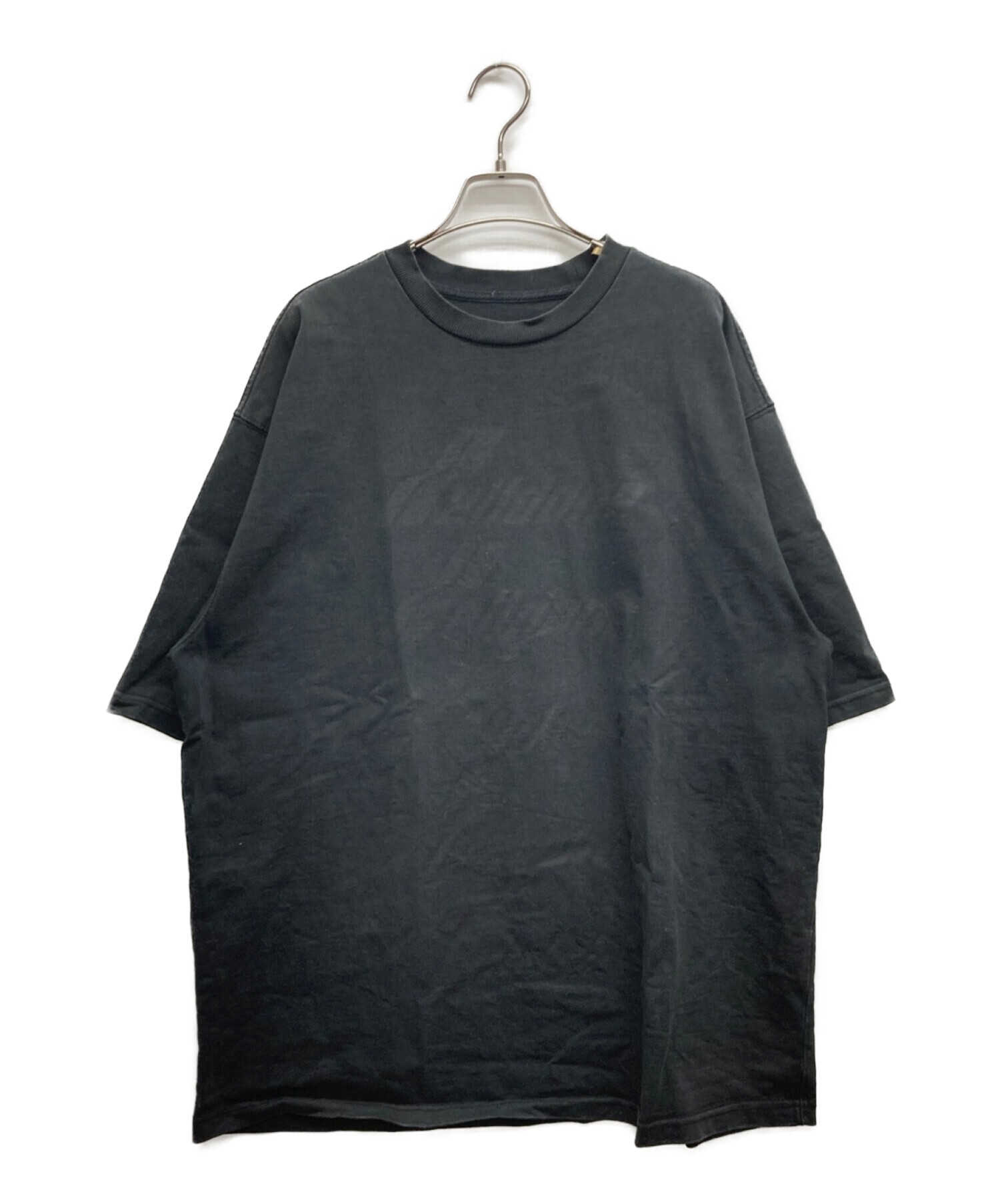 WE11DONE (ウェルダン) FRONT LOGO T-SHIRT/フロントロゴTシャツ ブラック サイズ:M