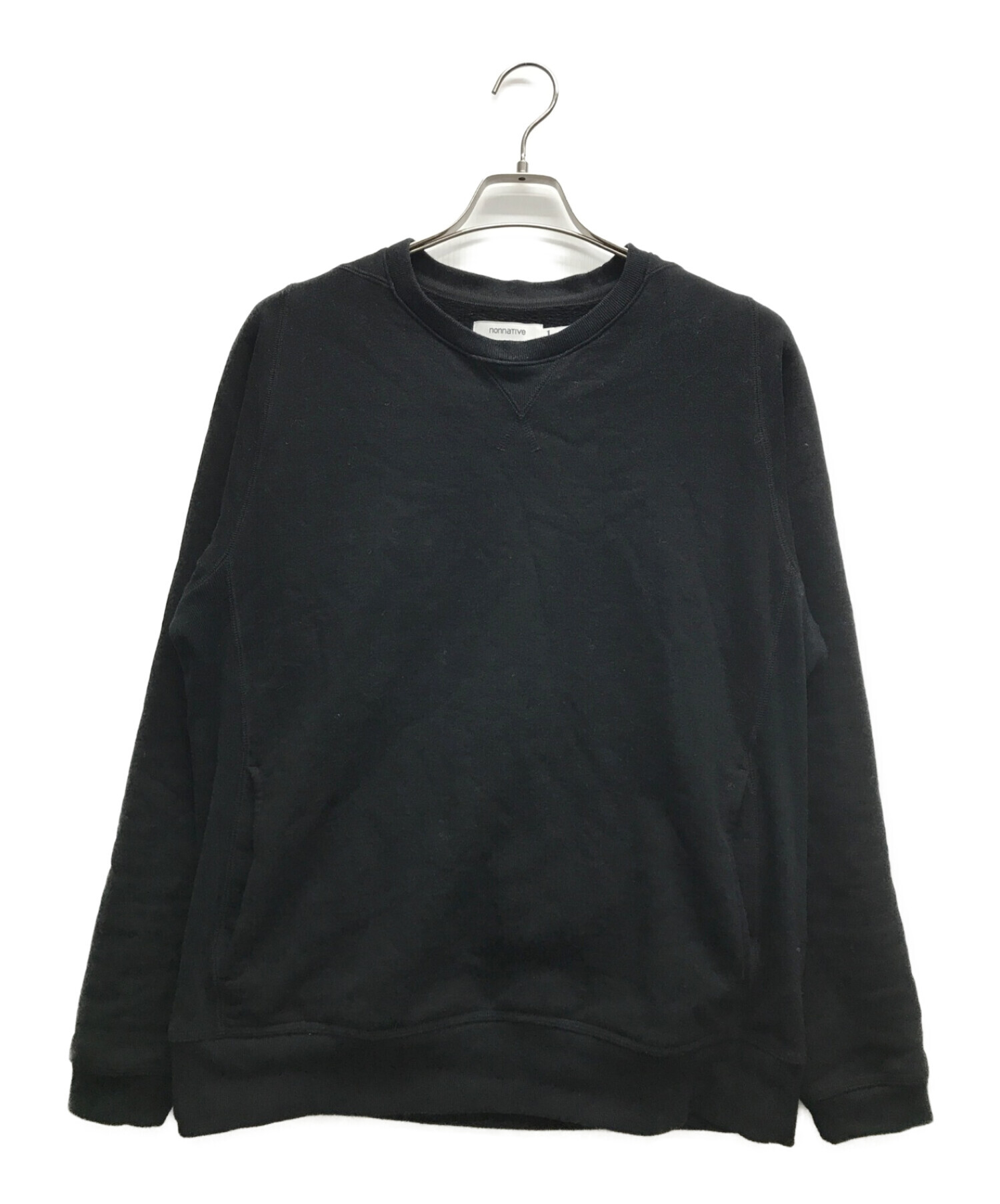 中古・古着通販】nonnative (ノンネイティブ) DWELLER CREW PULLOVER COTTON SWEAT ブラック  サイズ:M｜ブランド・古着通販 トレファク公式【TREFAC FASHION】スマホサイト