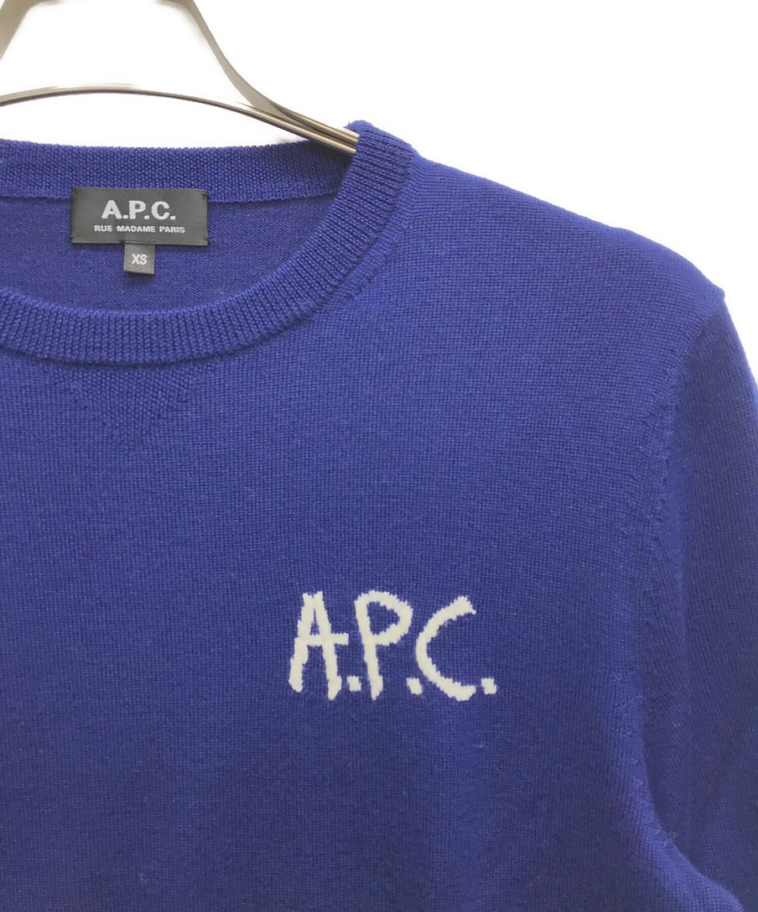 中古・古着通販】A.P.C. (アー・ペー・セー) ロゴクルーネックニット