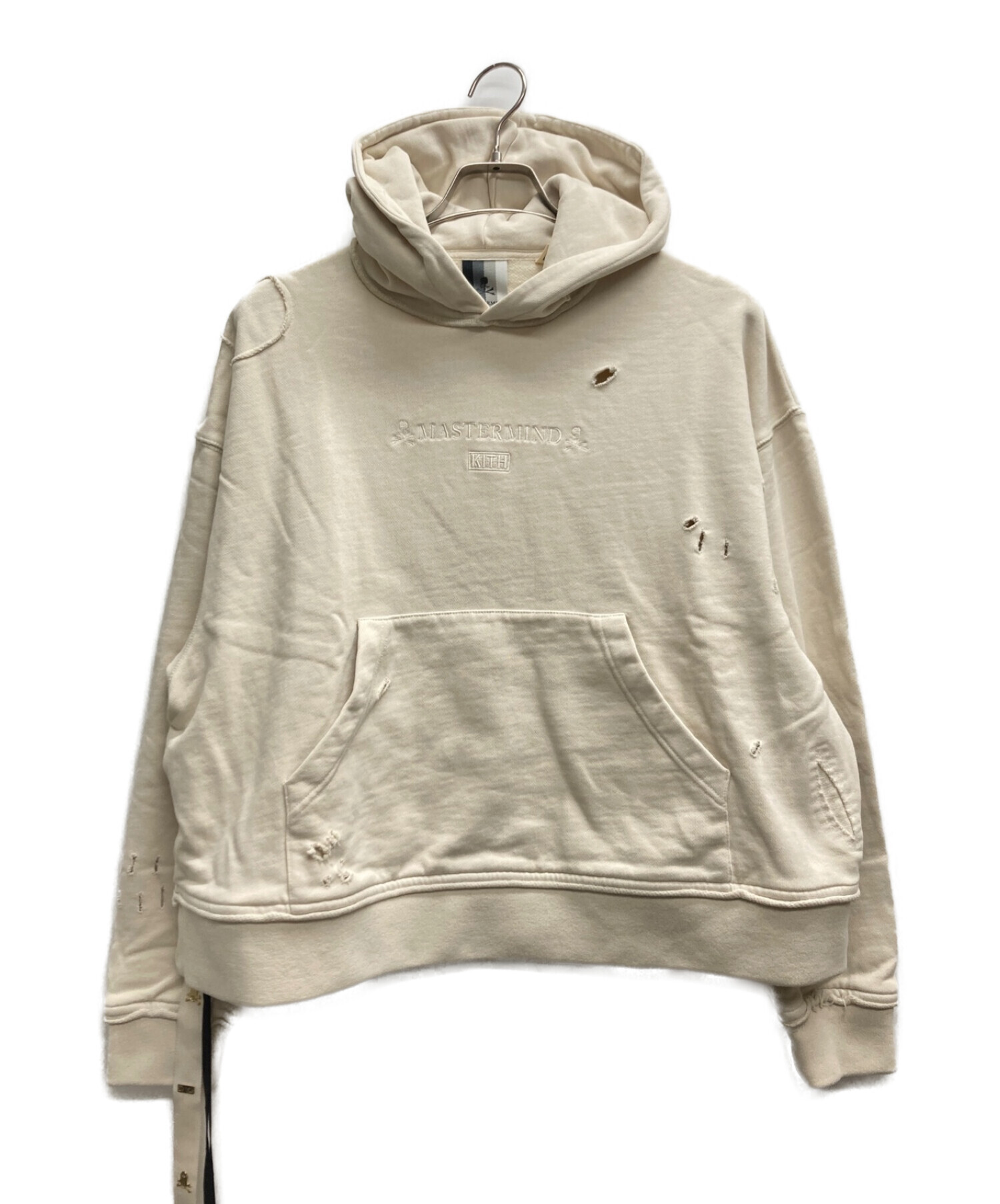 KITH (キス) Mastermind JAPAN (マスターマインド ジャパン) Knit Hoodie アイボリー サイズ:XS 未使用品