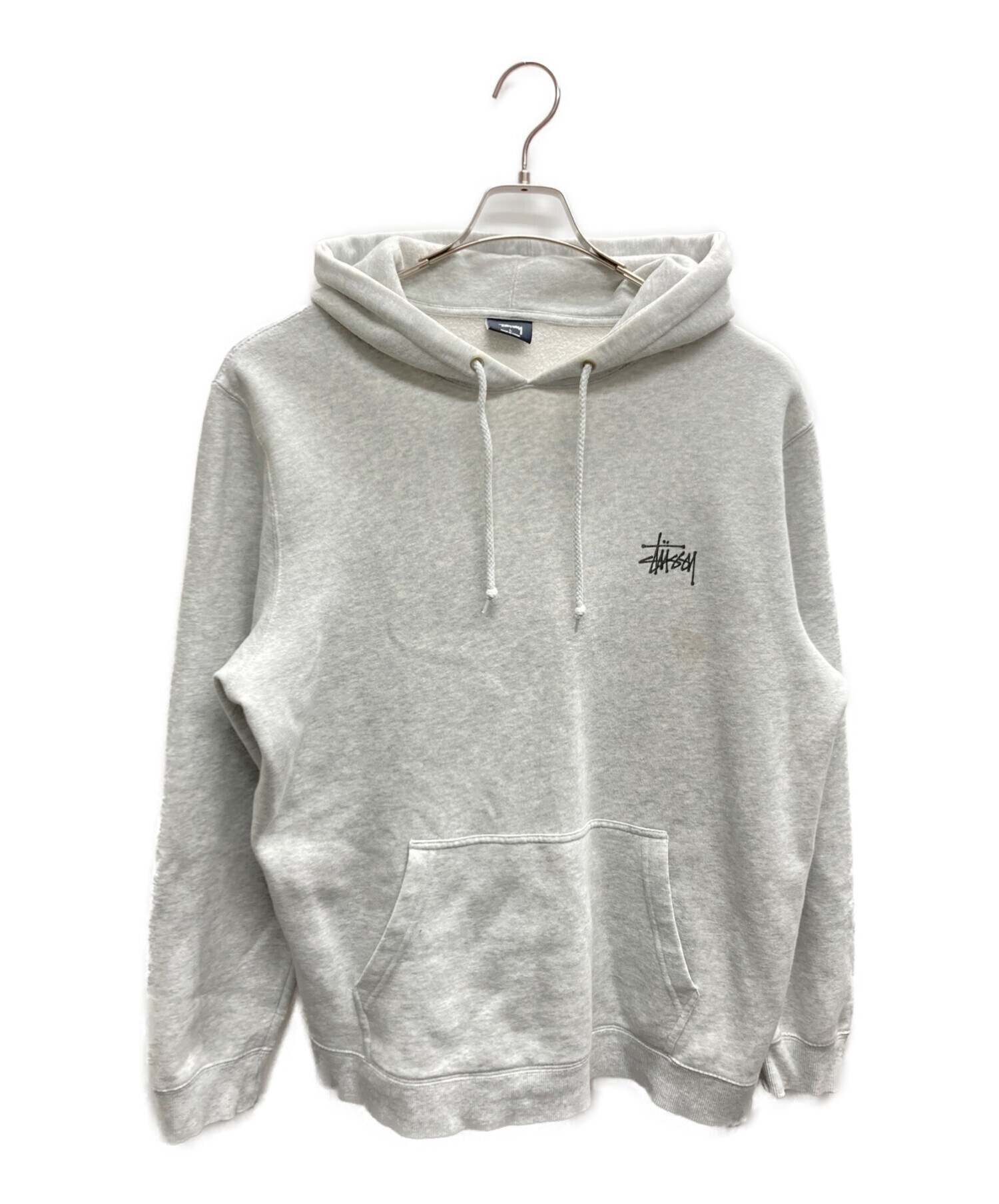 中古・古着通販】stussy (ステューシー) STOCK BASIC HOODIE グレー