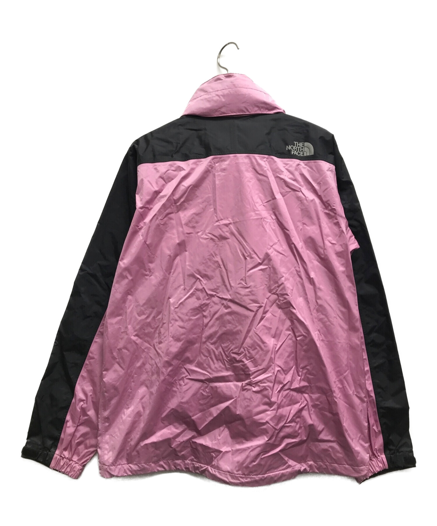 THE NORTH FACE (ザ ノース フェイス) レインテックスセットアップ ピンク×ブラック サイズ:XL