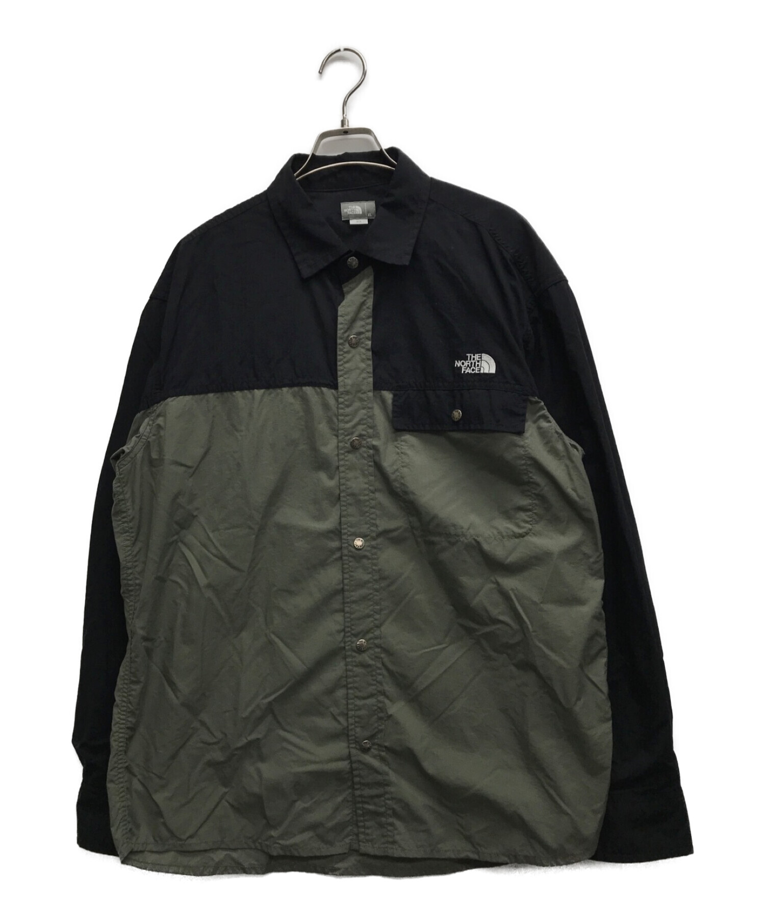 中古・古着通販】THE NORTH FACE (ザ ノース フェイス) ロングスリーブヌプシシャツ グリーン サイズ:XL｜ブランド・古着通販  トレファク公式【TREFAC FASHION】スマホサイト