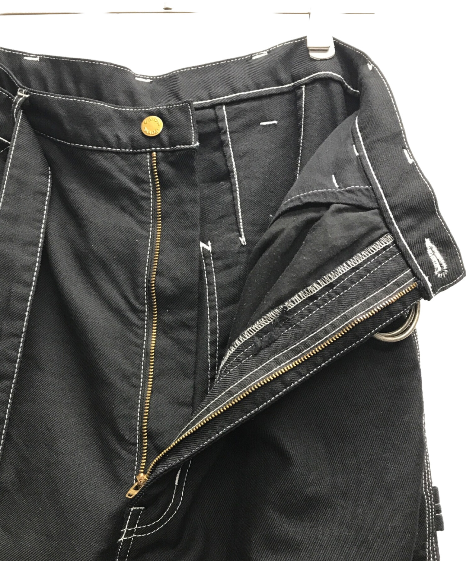 中古・古着通販】doublet (ダブレット) HEAVY TWILL HIGH WAIST WIDE TAPERED TROUSERS ブラック  サイズ:SMALL｜ブランド・古着通販 トレファク公式【TREFAC FASHION】スマホサイト