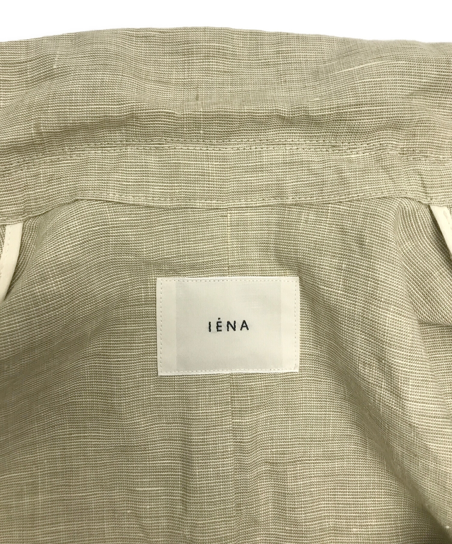 IENA (イエナ) フレンチリネンジャケット ベージュ サイズ:38