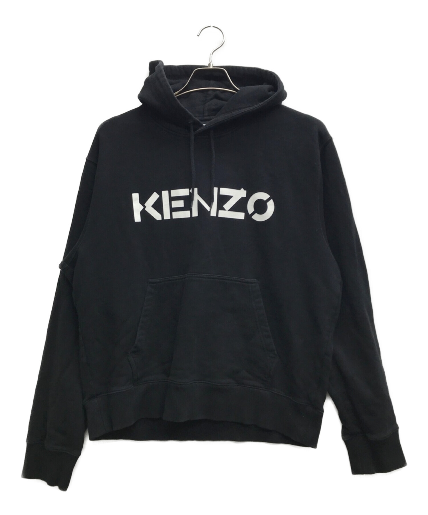 KENZO (ケンゾー) ブランドロゴパーカー ブラック サイズ:L