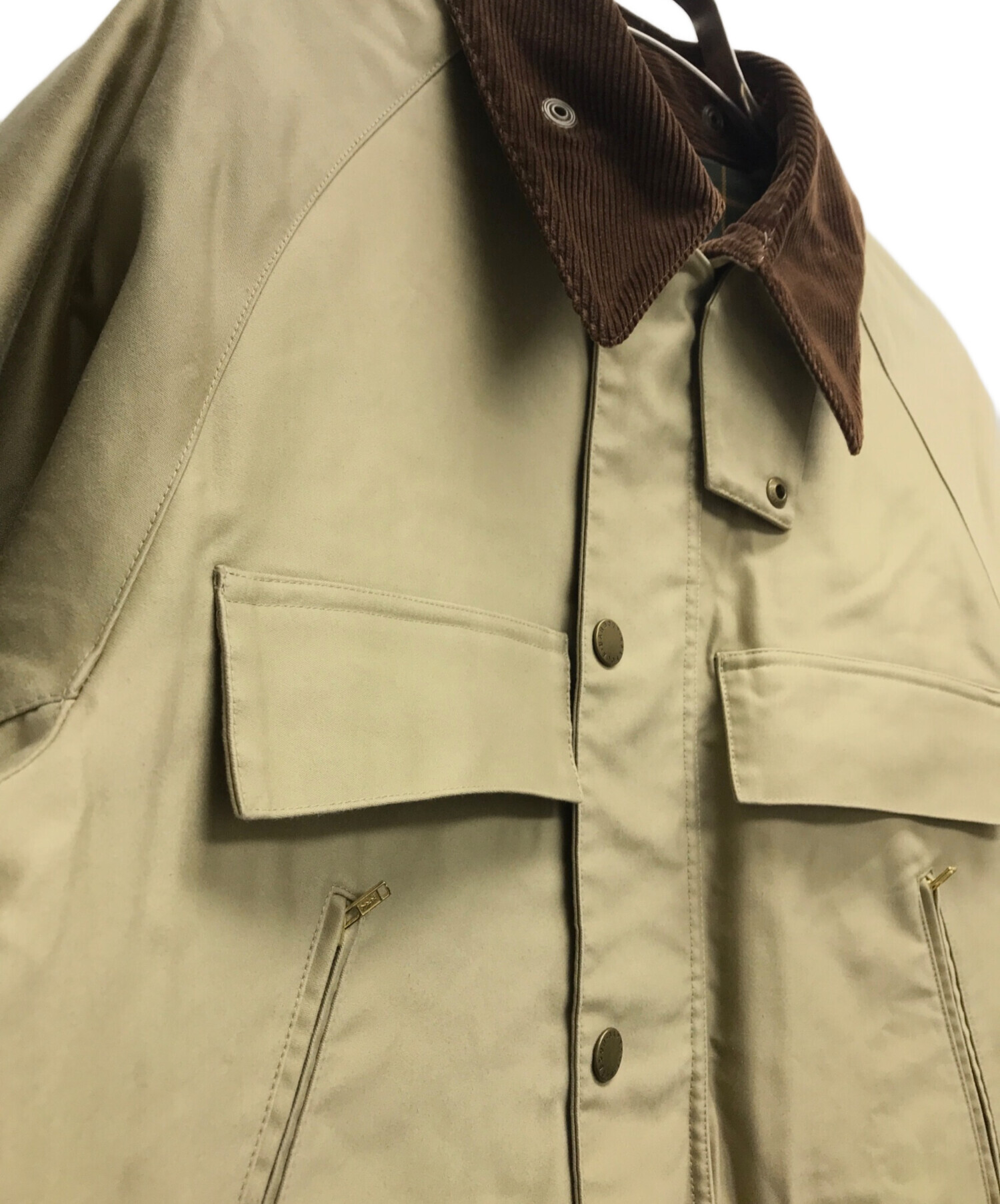 Barbour (バブアー) nano・universe (ナノ・ユニバース) 別注 OVERSIZE BEDALE ベージュ サイズ:38