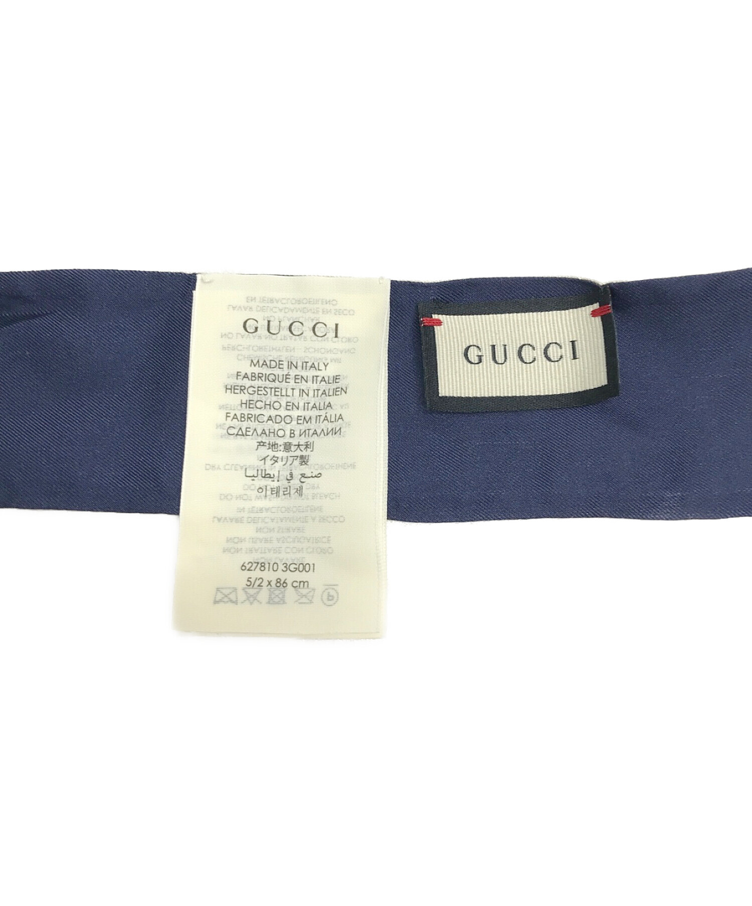 中古・古着通販】GUCCI (グッチ) ホースビットプリントシルクネック ...