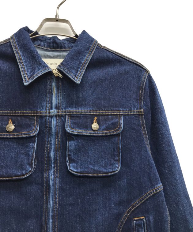 Matin Kim (マーティン・キム) APPLIQUE SPELL DENIM JACKET インディゴ サイズ:S