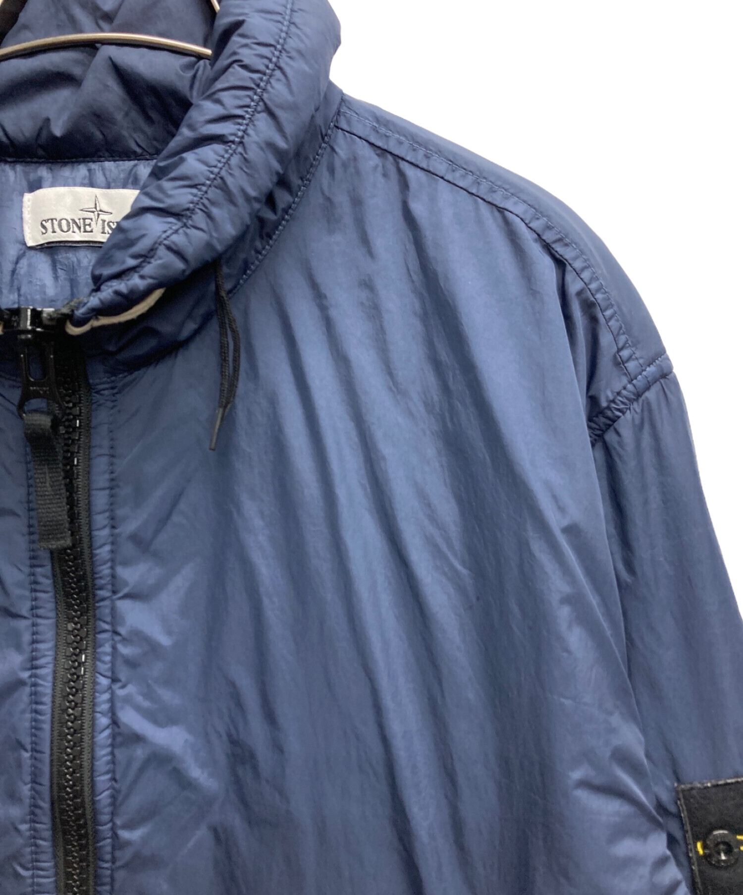 中古・古着通販】STONE ISLAND (ストーンアイランド) ガーメントダイナイロンプリマロフトスタンドカラーブルゾン ネイビー サイズ:XL｜ブランド・古着通販  トレファク公式【TREFAC FASHION】スマホサイト