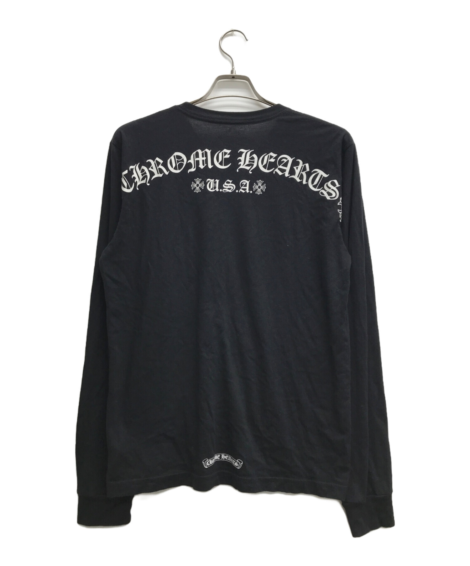 中古・古着通販】CHROME HEARTS (クロムハーツ) ロングスリーブTシャツ ブラック サイズ:M｜ブランド・古着通販  トレファク公式【TREFAC FASHION】スマホサイト