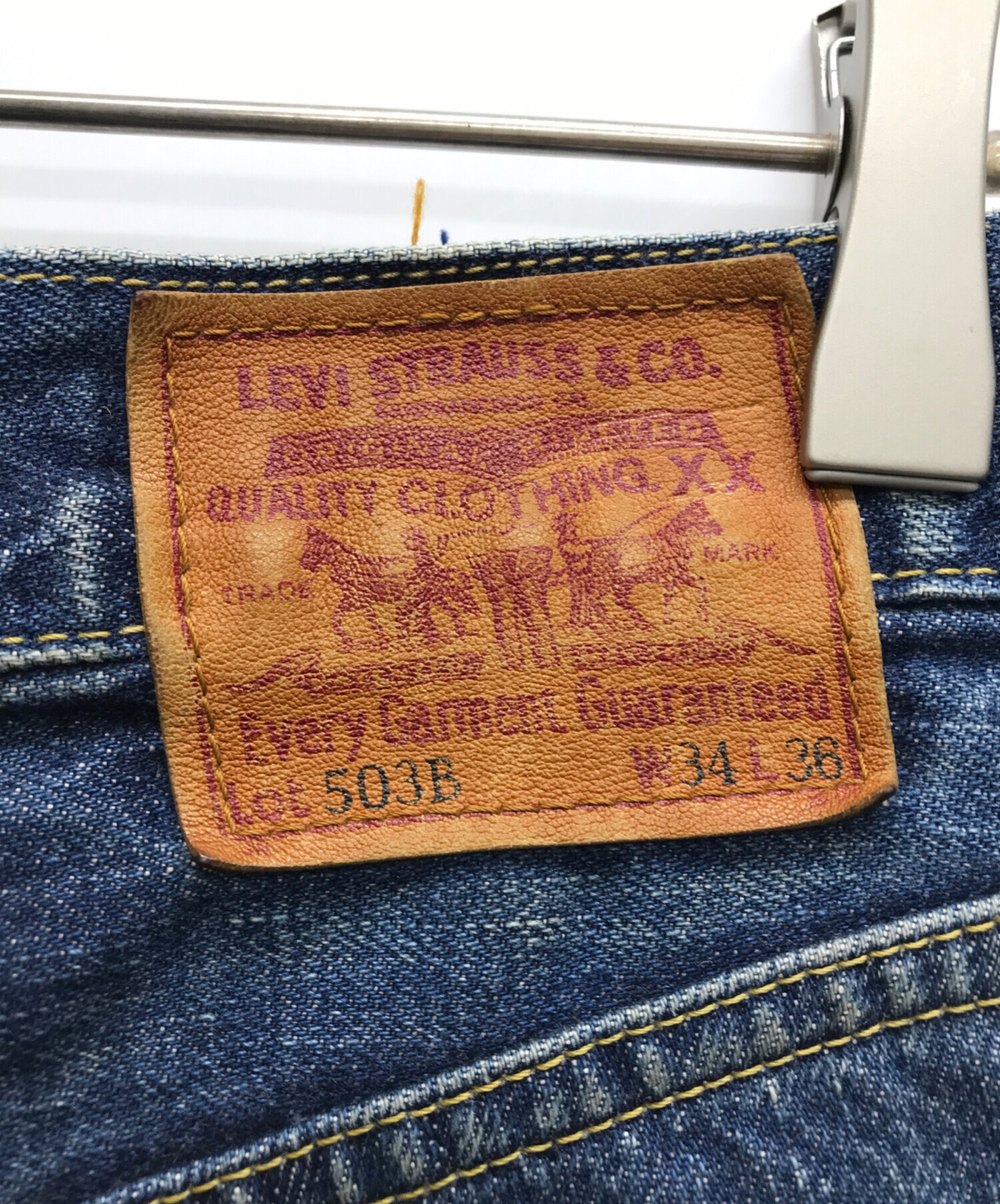 LEVI'S (リーバイス) 503B-XX デニムパンツ インディゴ サイズ:W34