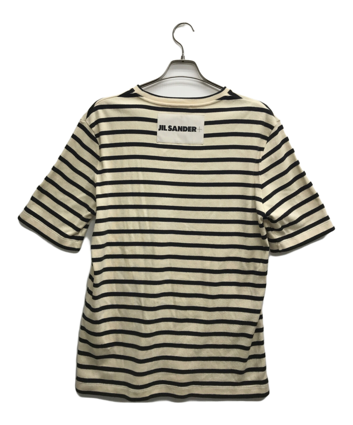 中古・古着通販】JIL SANDER (ジルサンダー) ボーダー クルーネック Tシャツ アイボリー×ブラック サイズ:M｜ブランド・古着通販  トレファク公式【TREFAC FASHION】スマホサイト