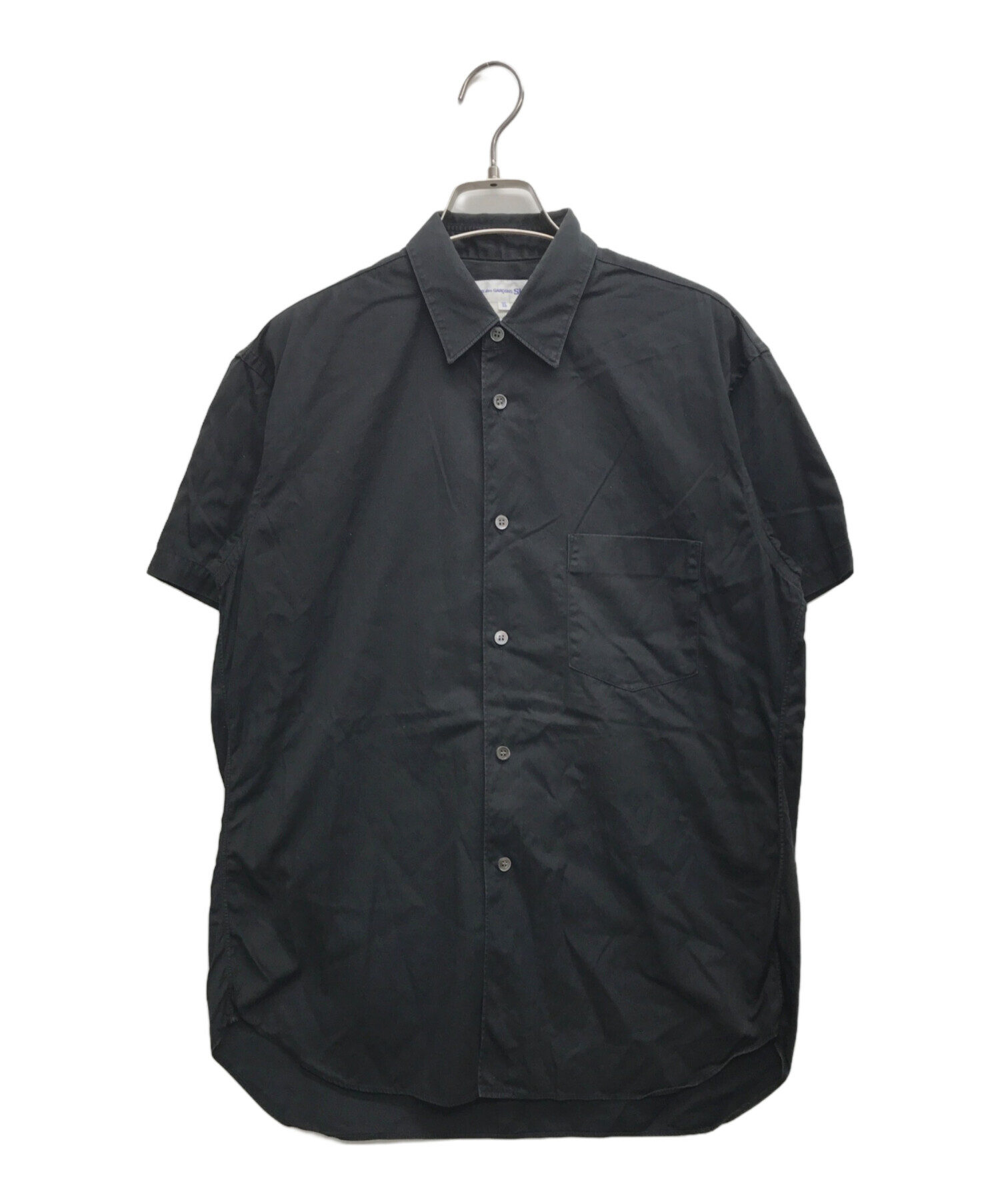 中古・古着通販】COMME des GARCONS SHIRT (コムデギャルソンシャツ) 半袖シャツ ブラック サイズ:XS｜ブランド・古着通販  トレファク公式【TREFAC FASHION】スマホサイト