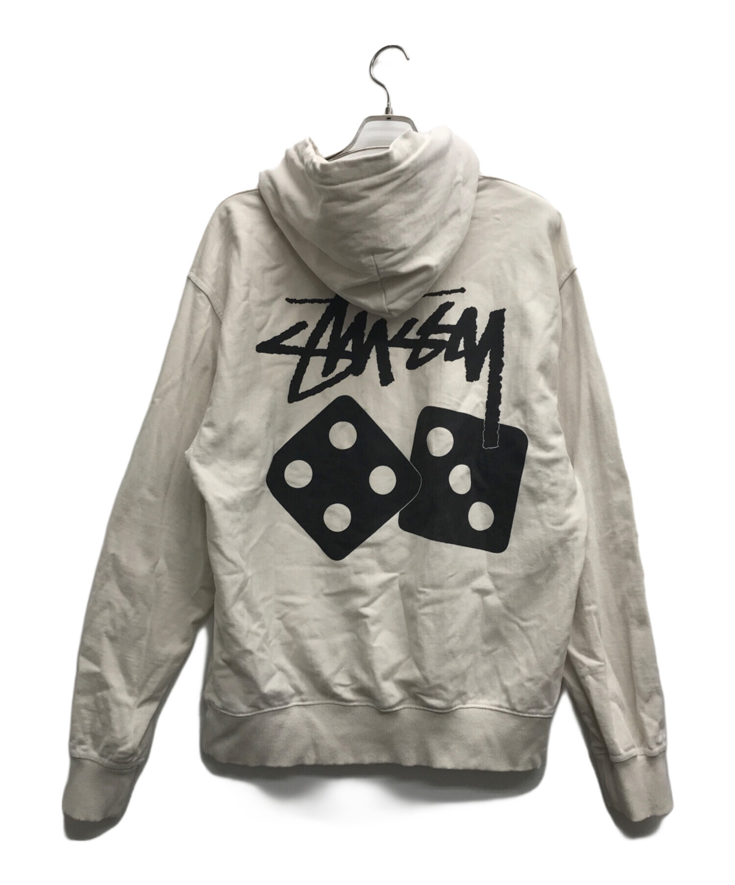 中古・古着通販】stussy (ステューシー) ダイスプリントパーカー アイボリー サイズ:L｜ブランド・古着通販 トレファク公式【TREFAC  FASHION】スマホサイト